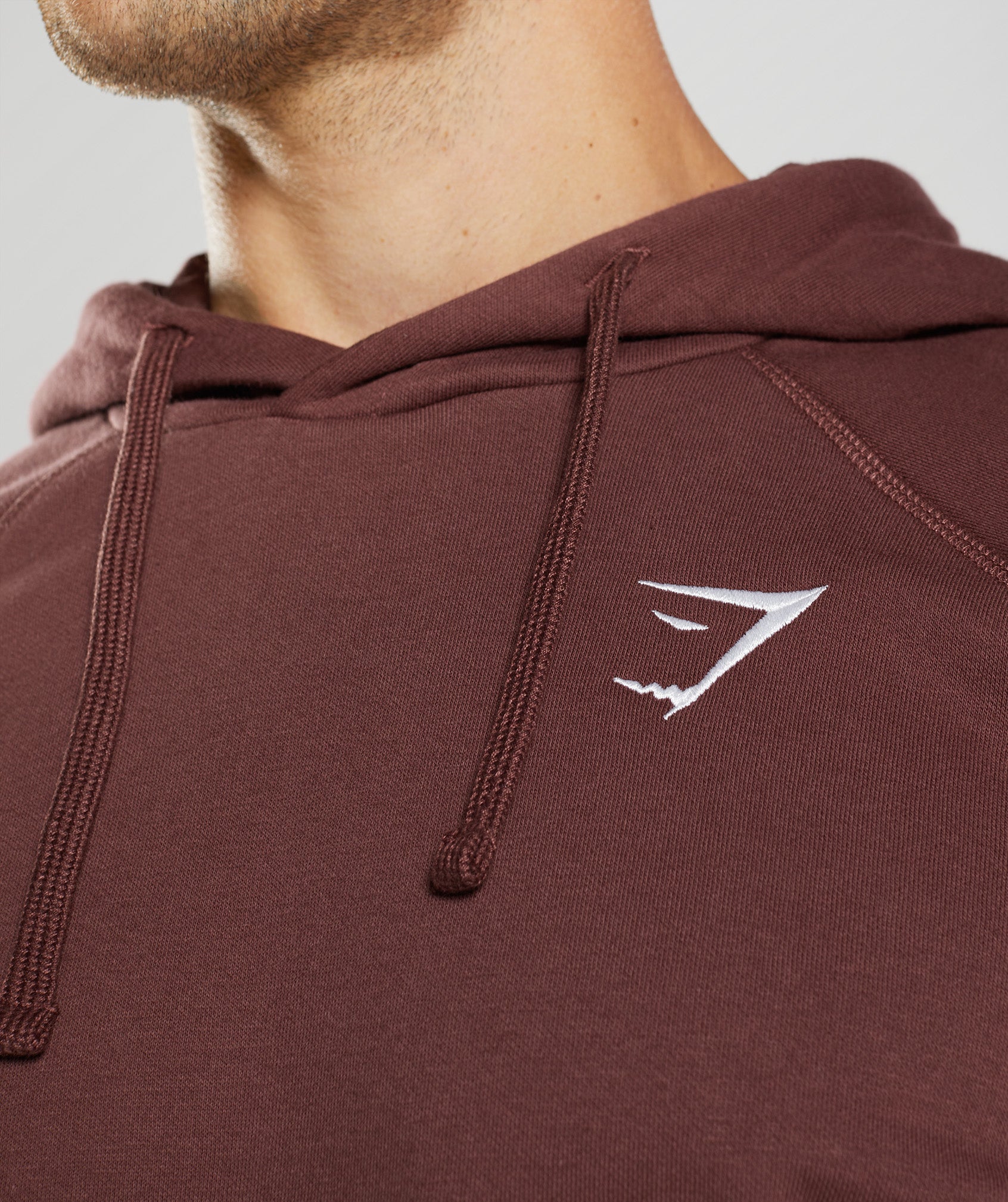 Sudadera Con Capucha Gymshark Crest Hombre Rosas Marrones | 1820749-ON