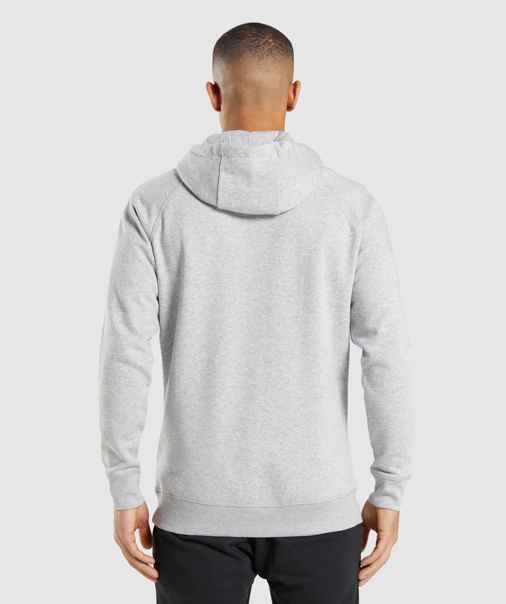 Sudadera Con Capucha Gymshark Crest Hombre Gris Claro | 8625701-DZ