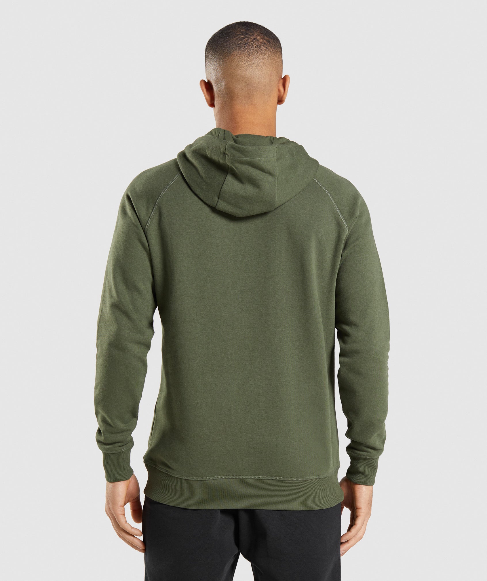 Sudadera Con Capucha Gymshark Crest Hombre Verde Oliva | 9150637-ZA