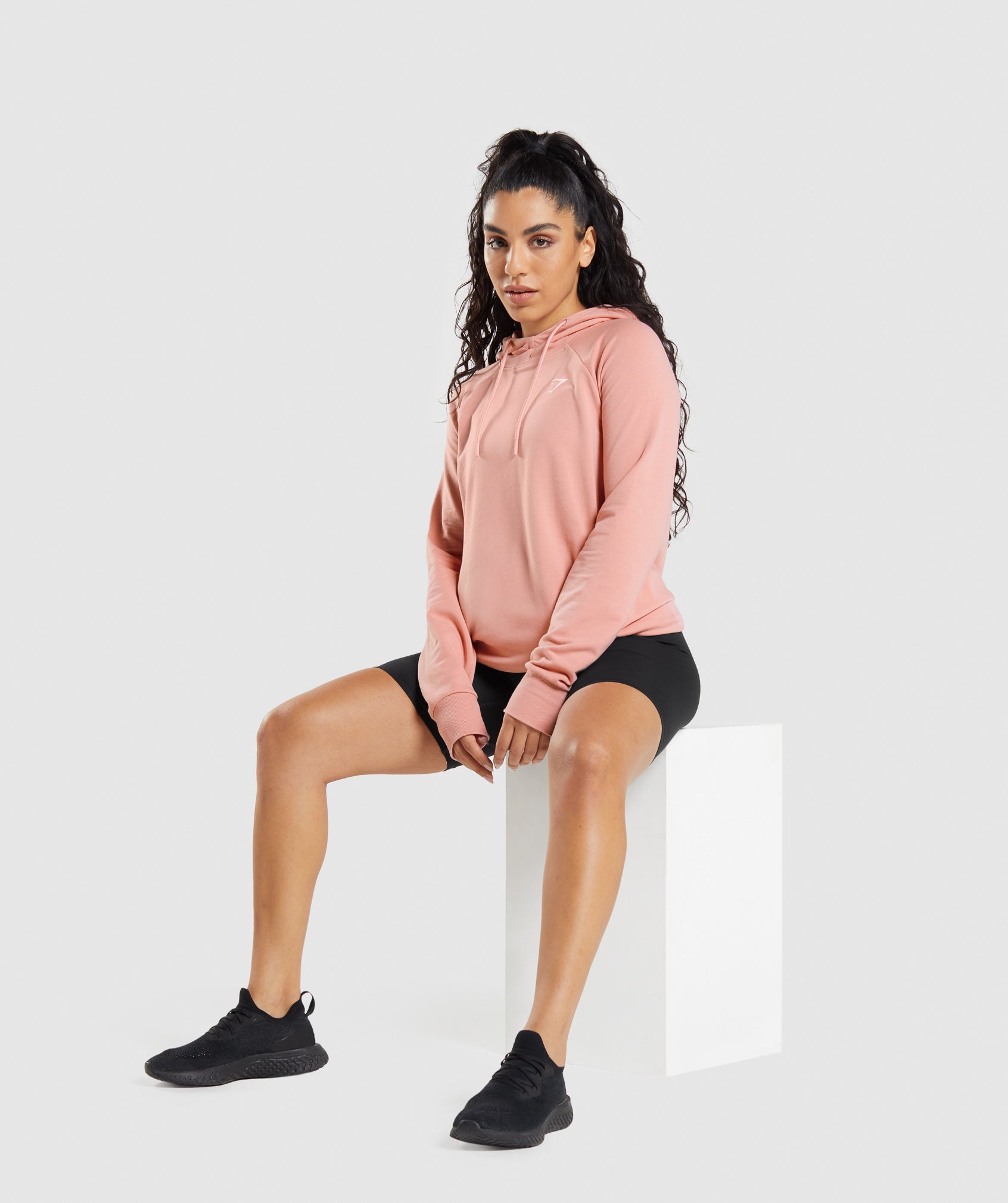 Sudadera Con Capucha Gymshark Entrenamiento Mujer Rosas | 0598437-HT