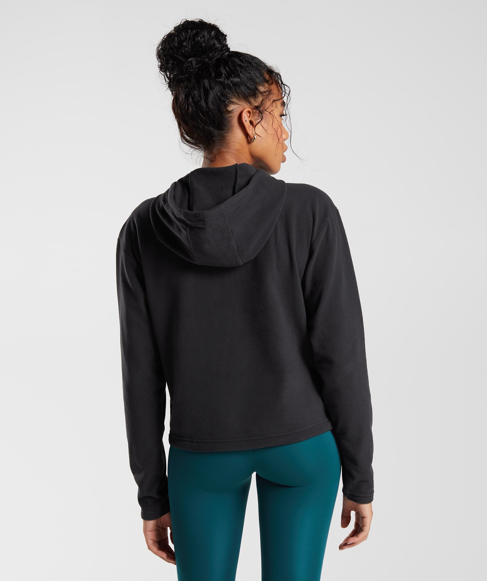 Sudadera Con Capucha Gymshark Entrenamiento Fleece 1/4 Zip Mujer Negras | 0675238-DQ