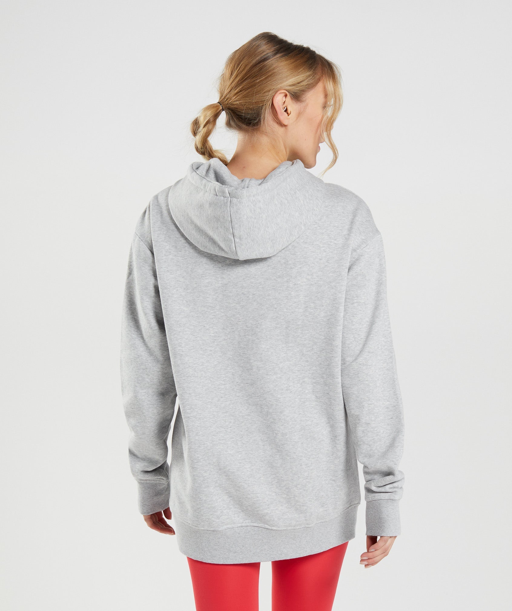 Sudadera Con Capucha Gymshark Entrenamiento Oversized Mujer Gris Claro | 1369475-VY