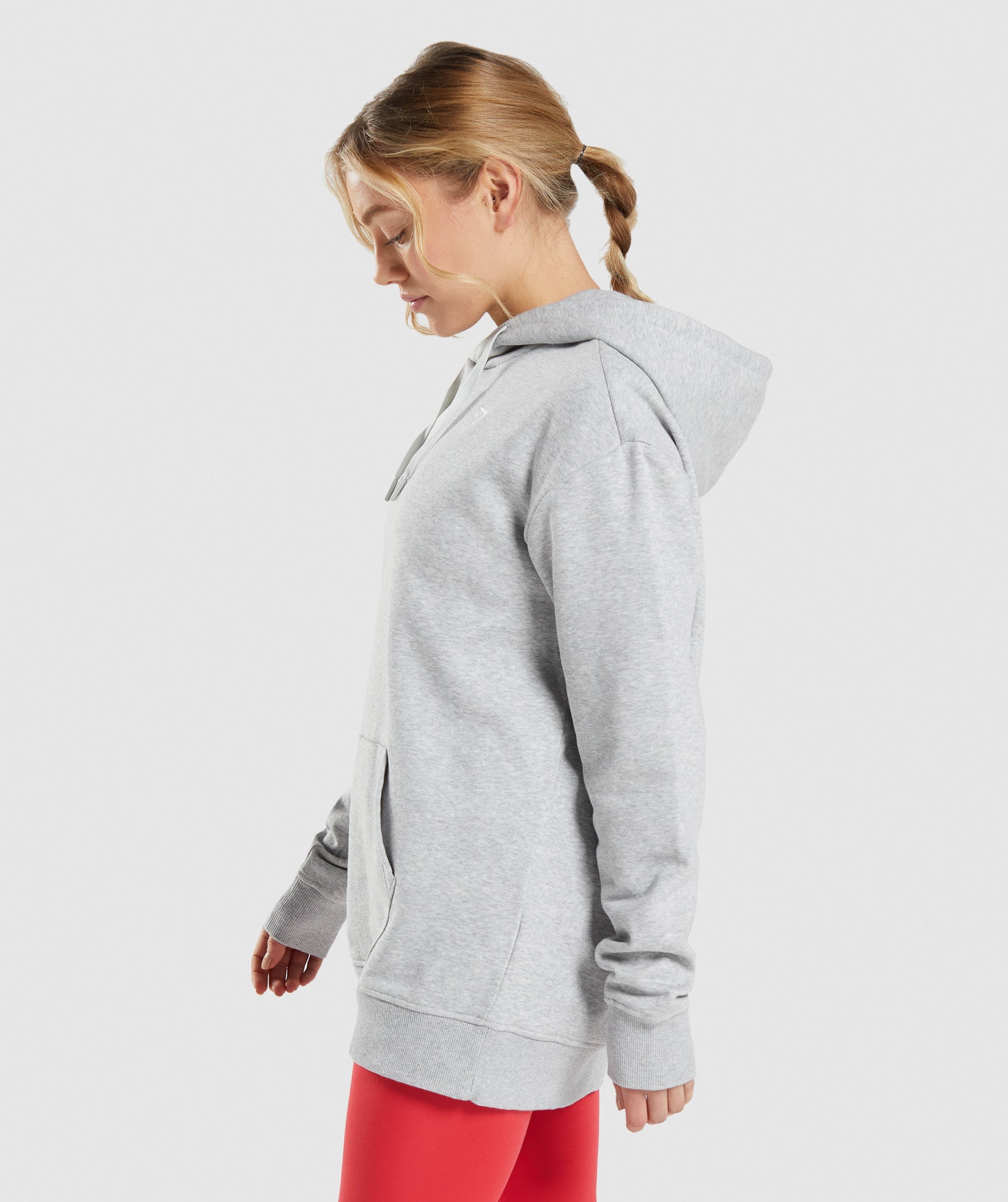 Sudadera Con Capucha Gymshark Entrenamiento Oversized Mujer Gris Claro | 1369475-VY