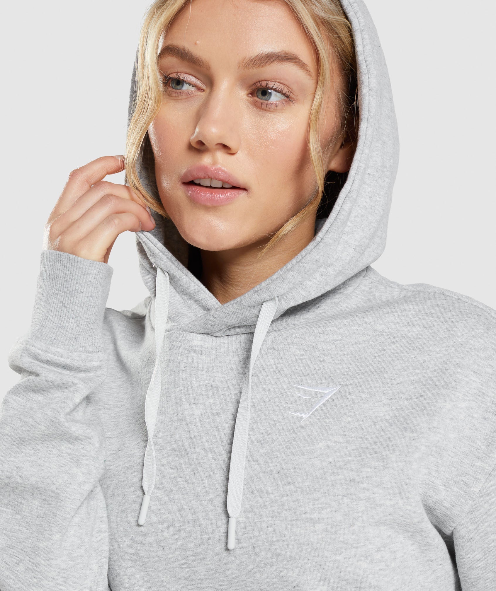 Sudadera Con Capucha Gymshark Entrenamiento Oversized Mujer Gris Claro | 1369475-VY