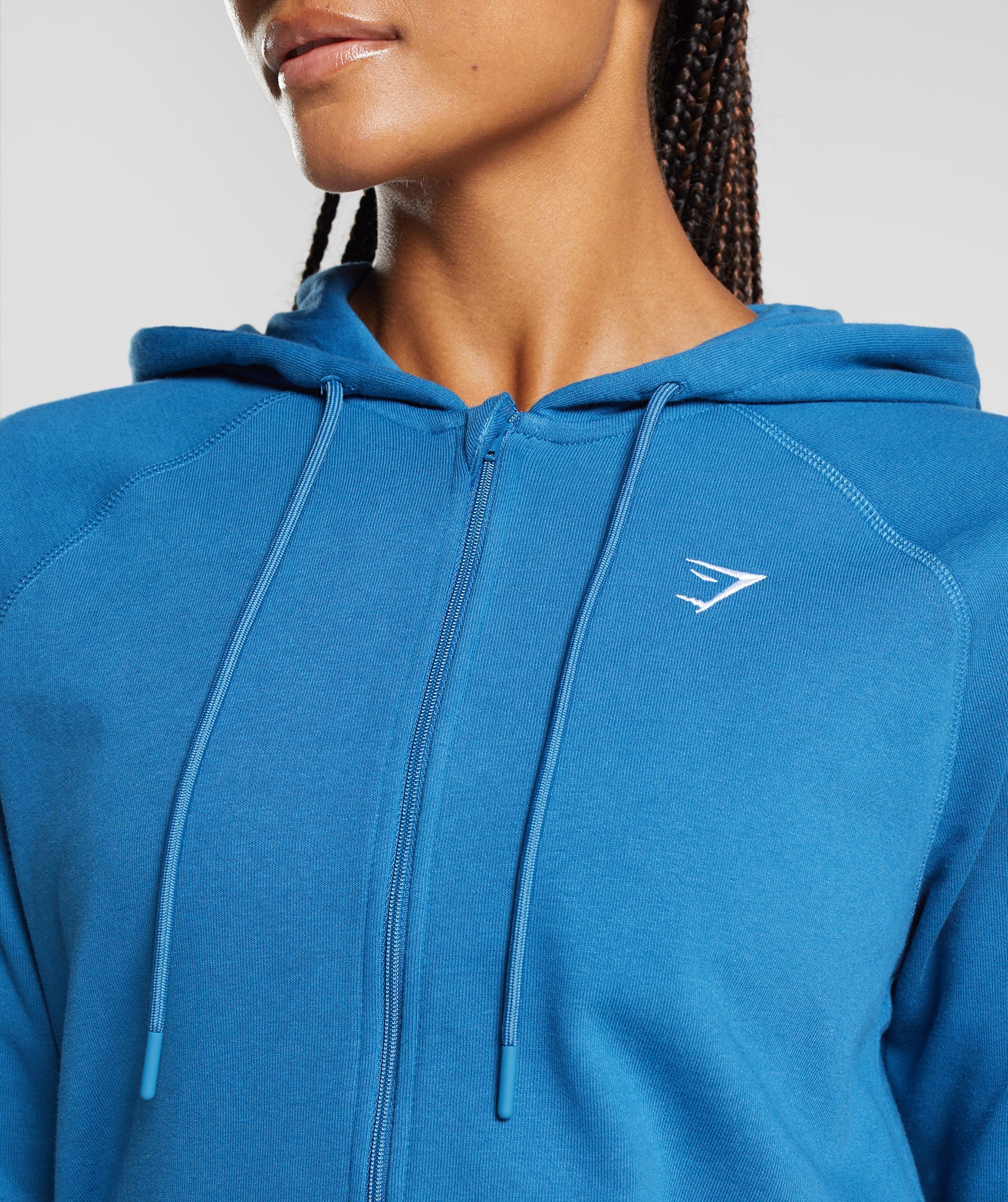 Sudadera Con Capucha Gymshark Entrenamiento Zip Mujer Azules | 5093247-UN