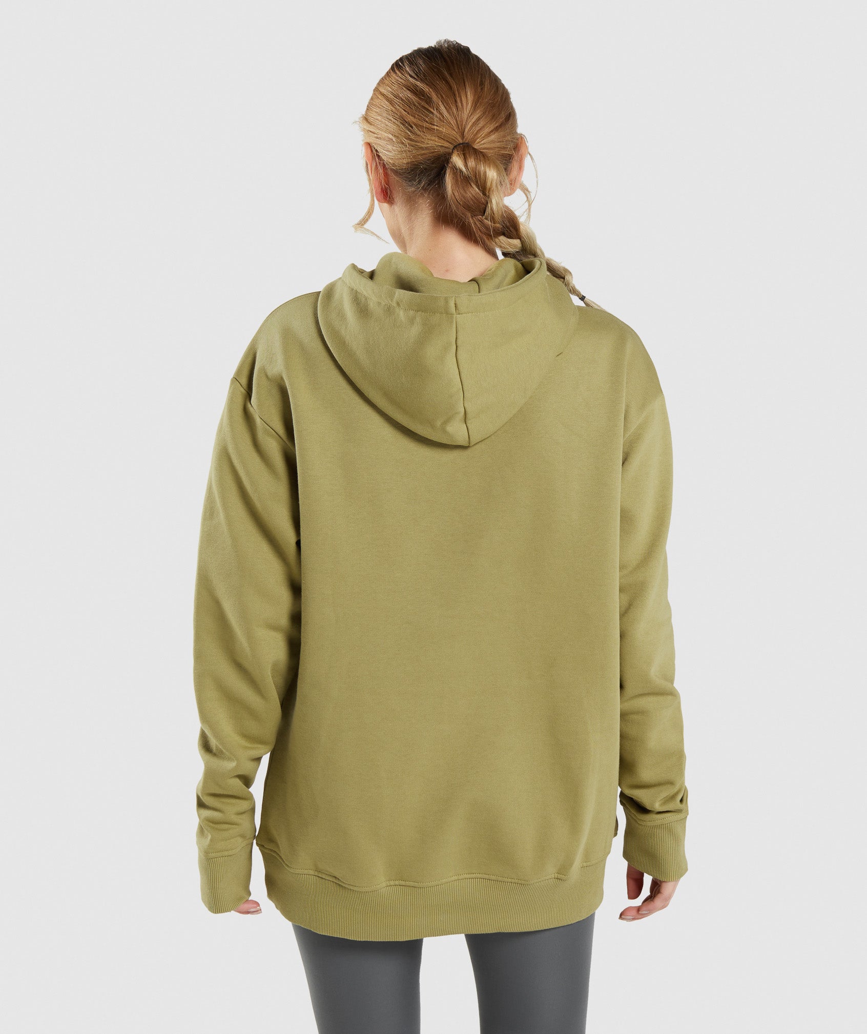 Sudadera Con Capucha Gymshark Entrenamiento Oversized Mujer Verde | 6342895-TV