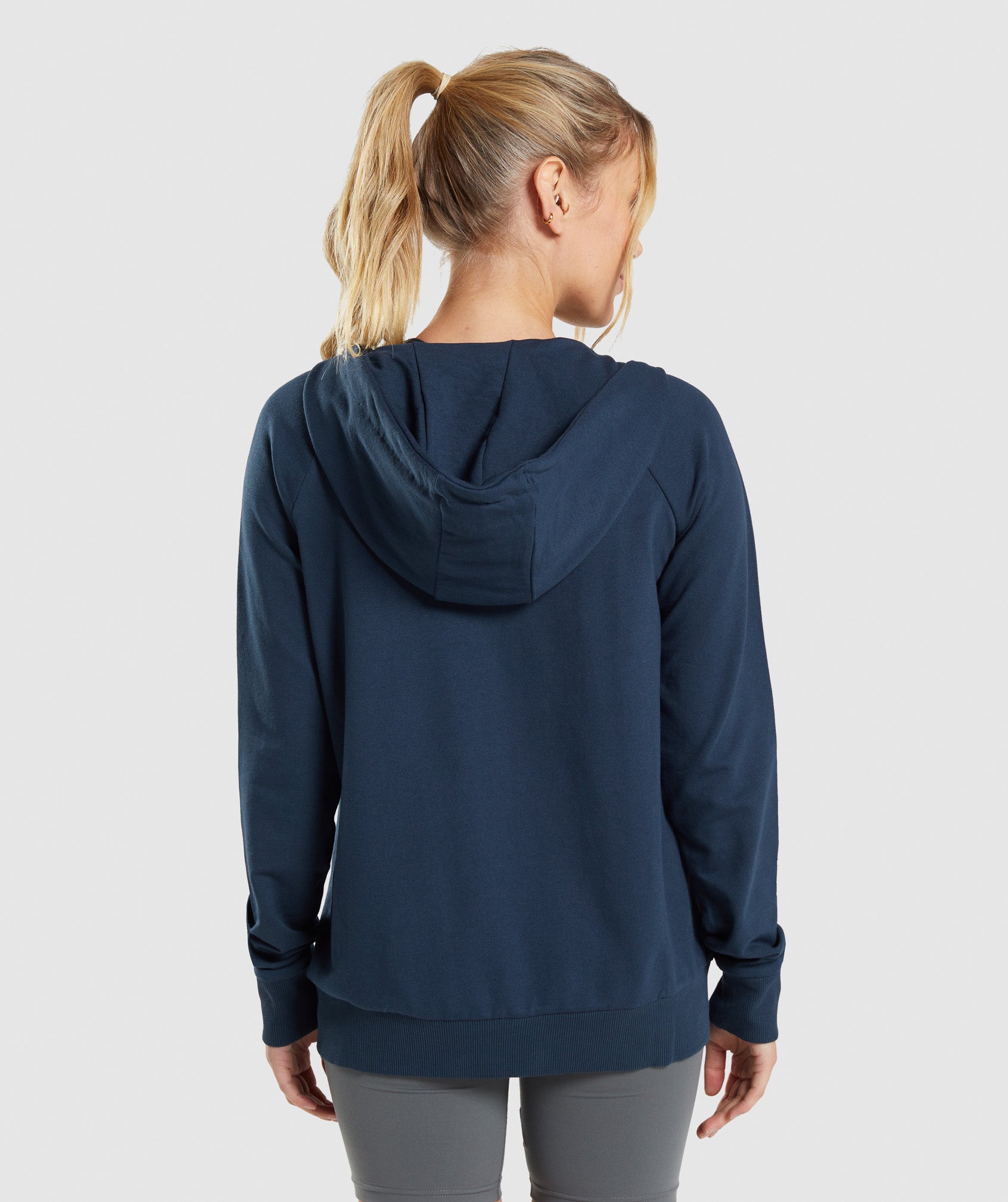 Sudadera Con Capucha Gymshark Entrenamiento Zip Mujer Azul Marino | 6817092-VS