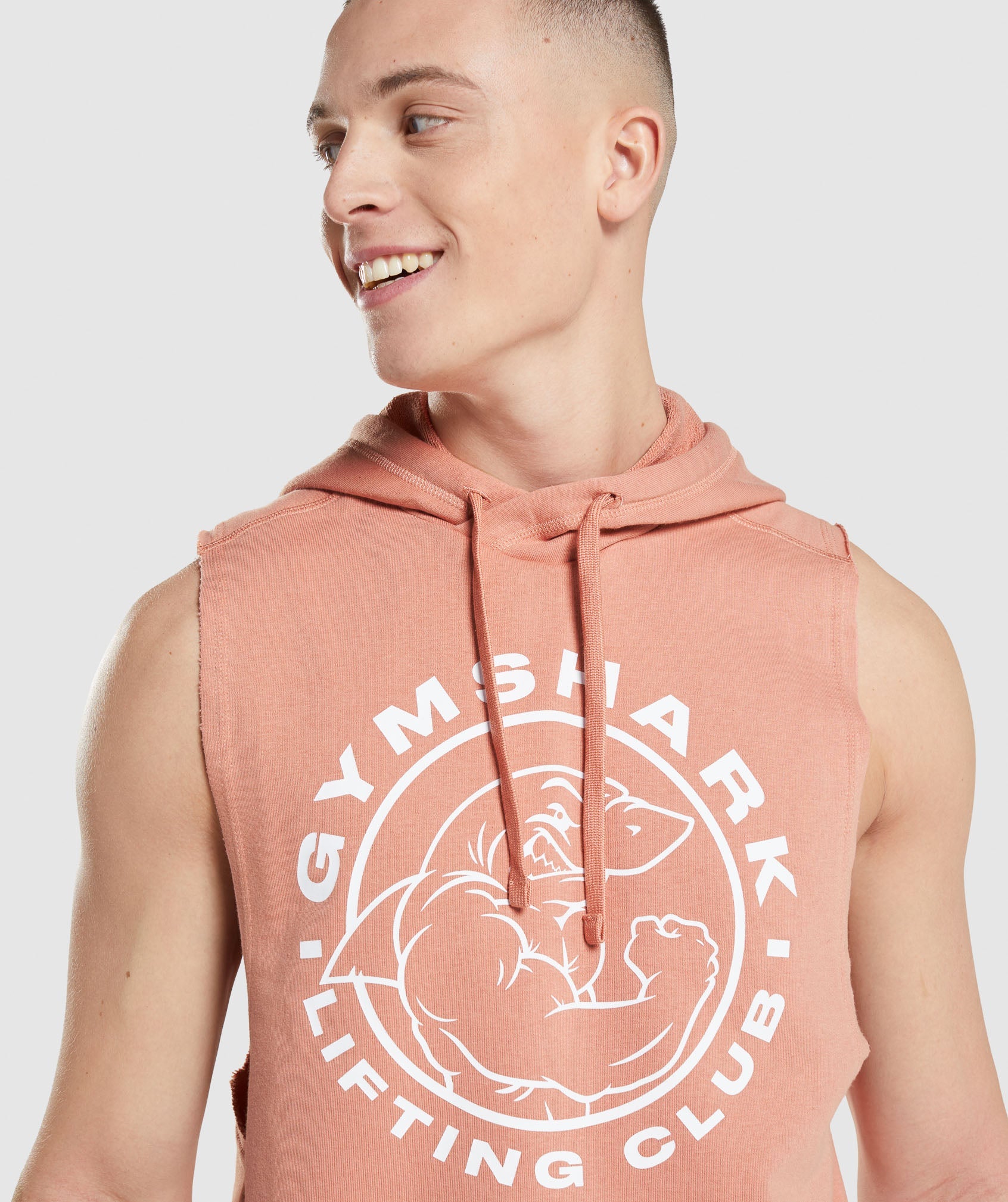 Sudadera Con Capucha Gymshark Legacy Drop Arm Hombre Rosas | 1783249-CW