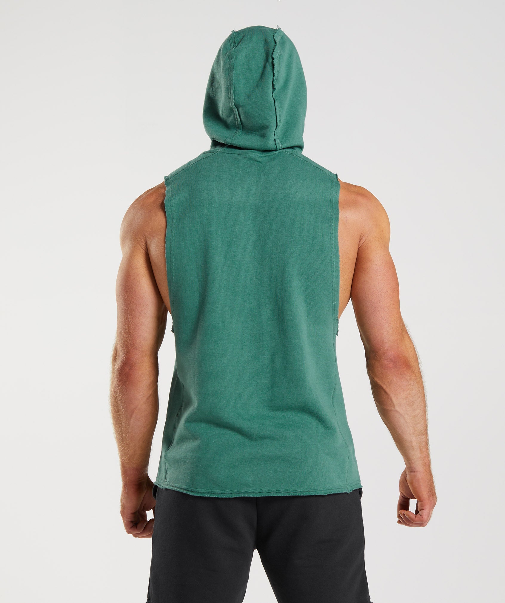 Sudadera Con Capucha Gymshark Legacy Drop Arm Hombre Verde | 5730149-KS