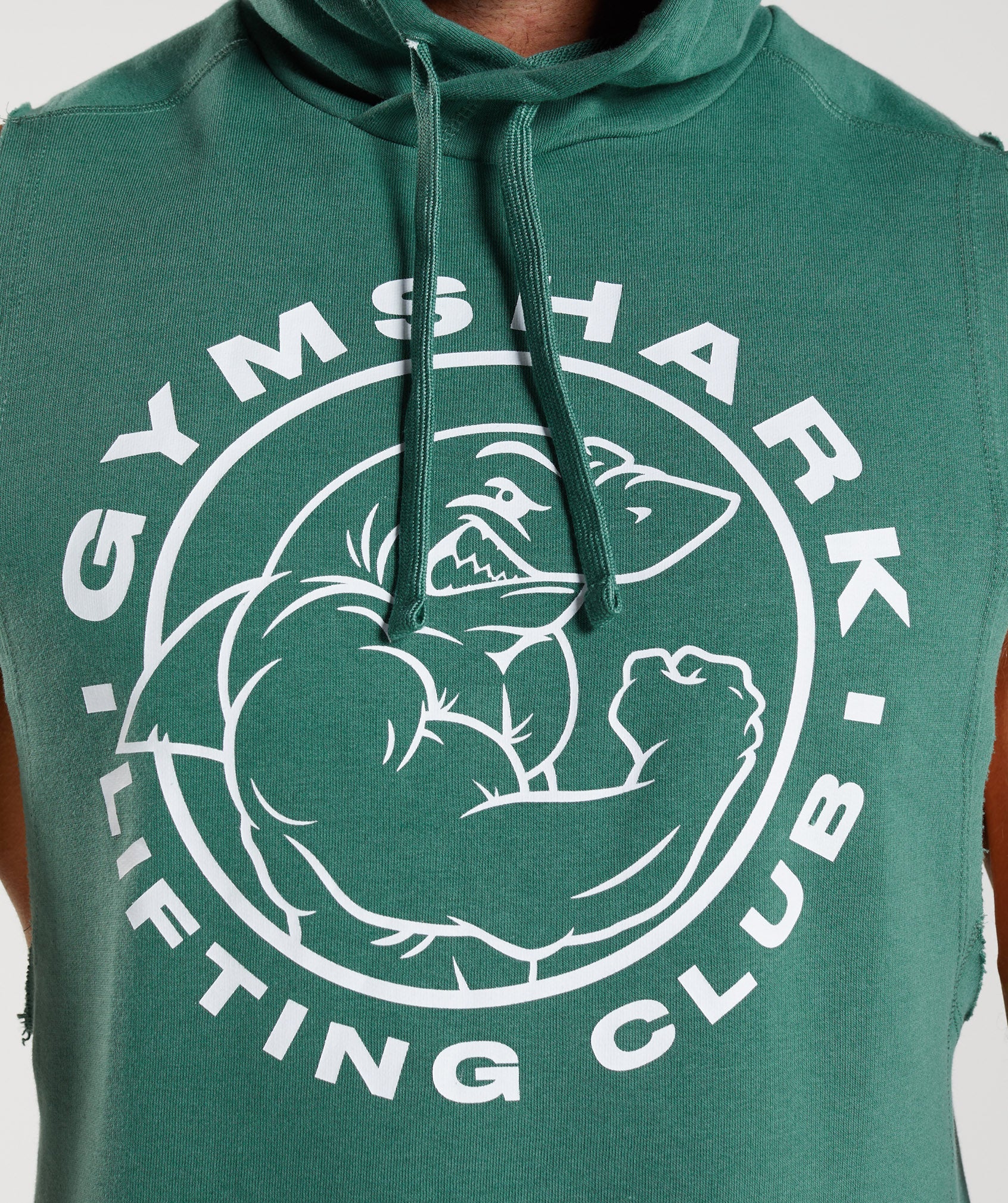 Sudadera Con Capucha Gymshark Legacy Drop Arm Hombre Verde | 5730149-KS