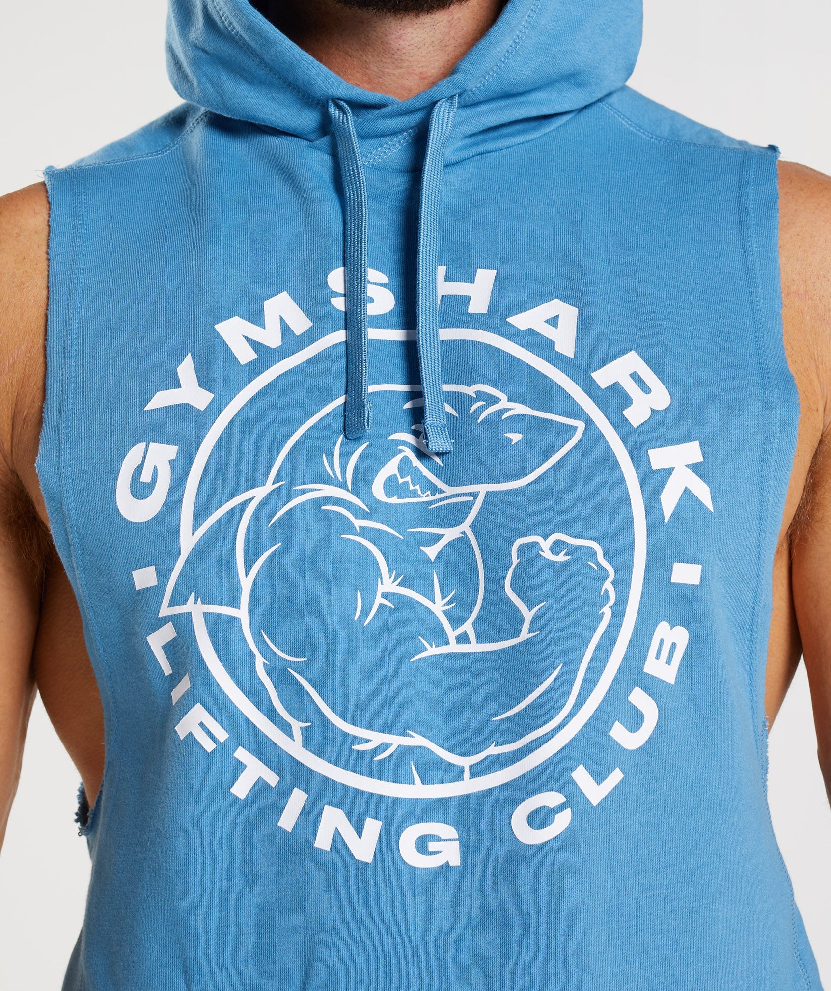 Sudadera Con Capucha Gymshark Legacy Drop Arm Hombre Azules | 8902753-DV