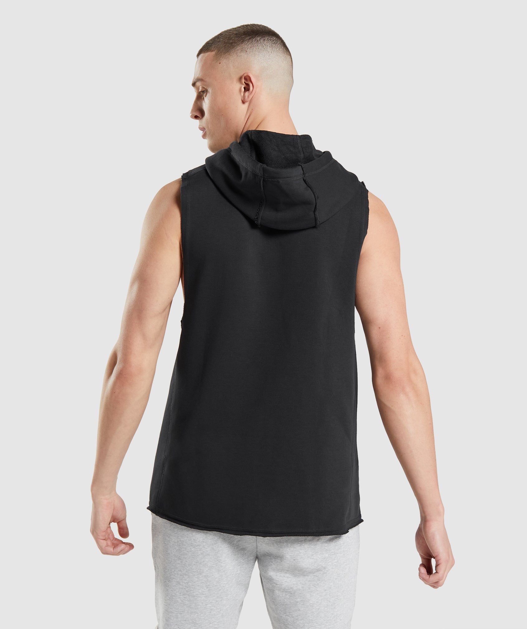 Sudadera Con Capucha Gymshark Legacy Drop Arm Hombre Negras | 8957012-CN