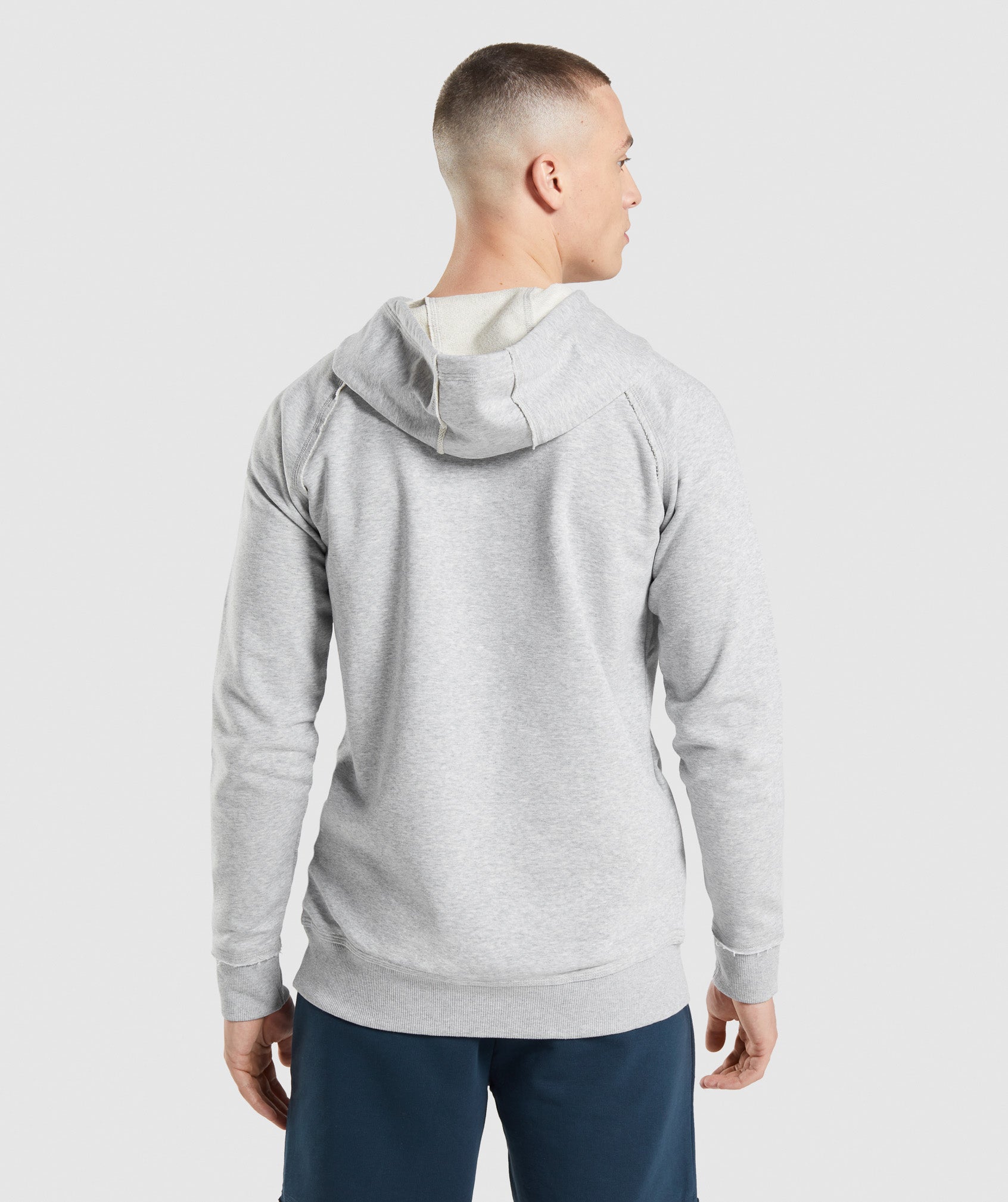 Sudadera Con Capucha Gymshark Legacy Hombre Gris Claro | 0631845-ZE