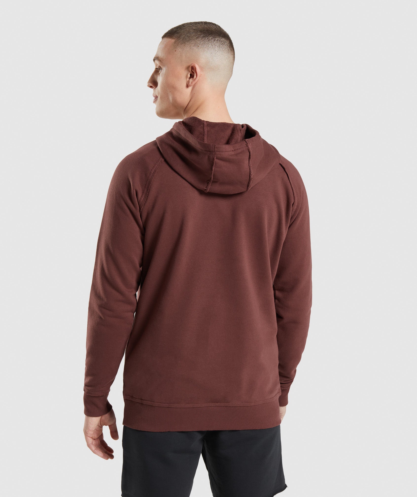 Sudadera Con Capucha Gymshark Legacy Hombre Rosas Marrones | 1429765-JL