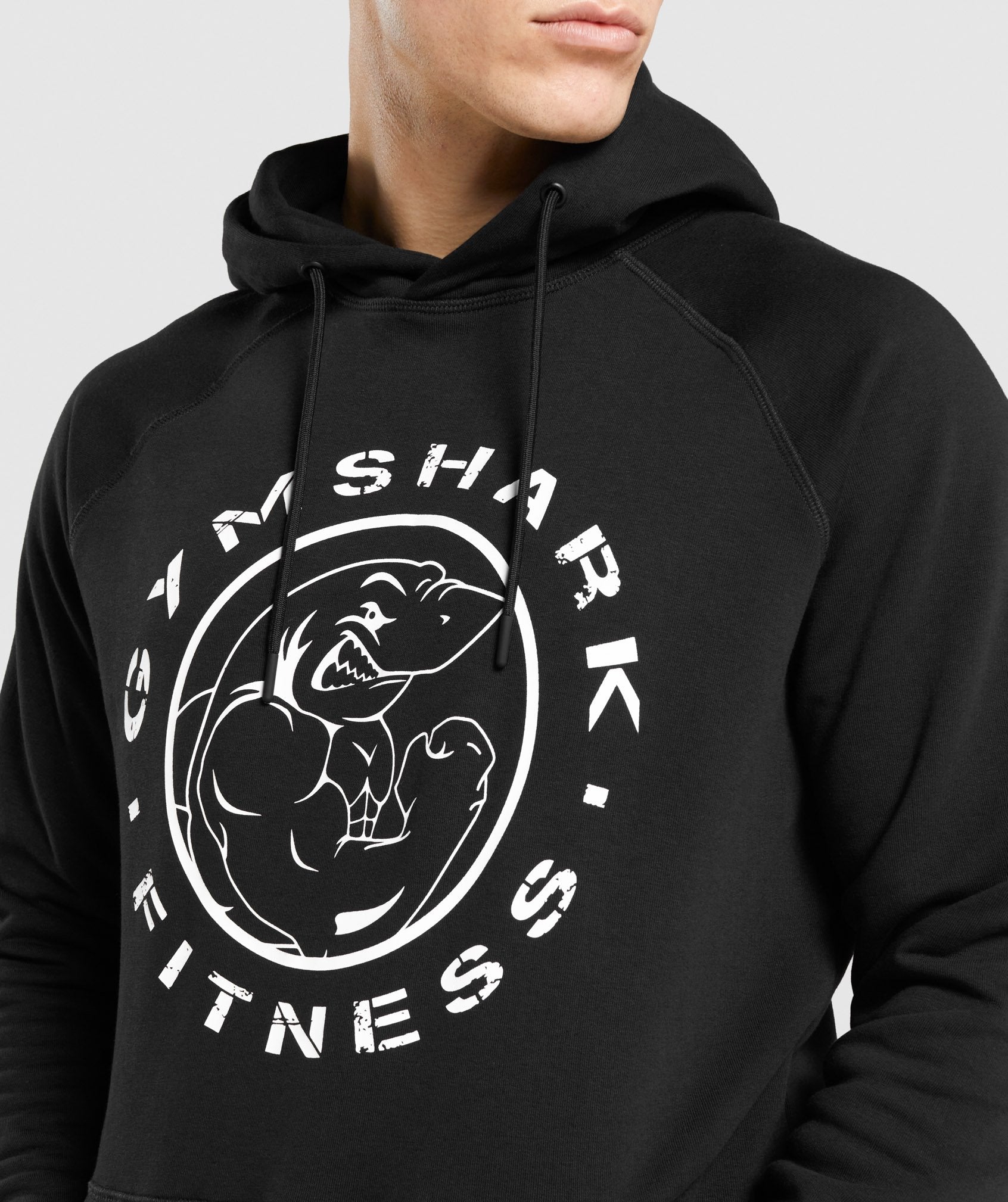 Sudadera Con Capucha Gymshark Legacy Hombre Negras Blancas | 2710369-UQ