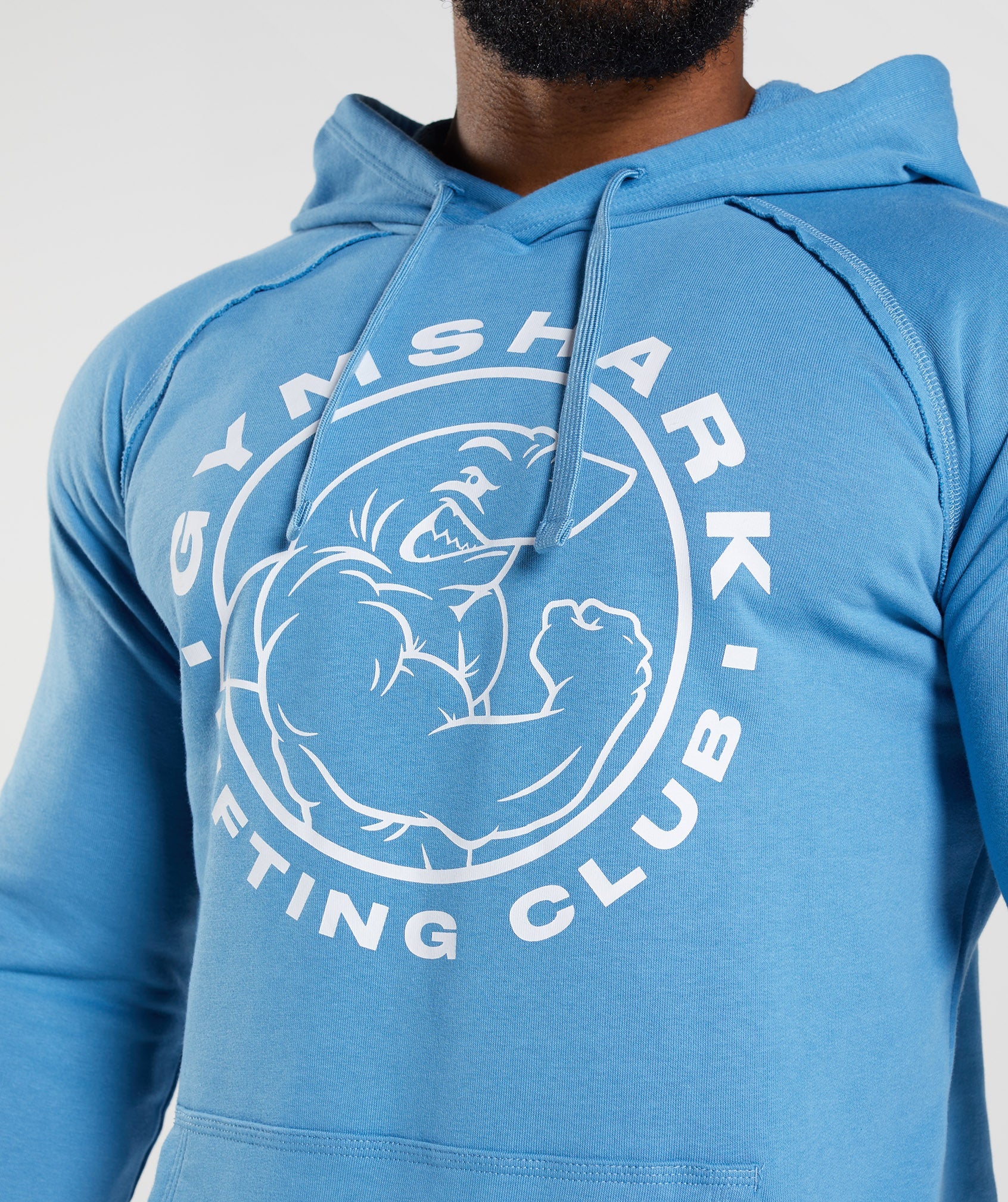 Sudadera Con Capucha Gymshark Legacy Hombre Azules | 7043815-GQ