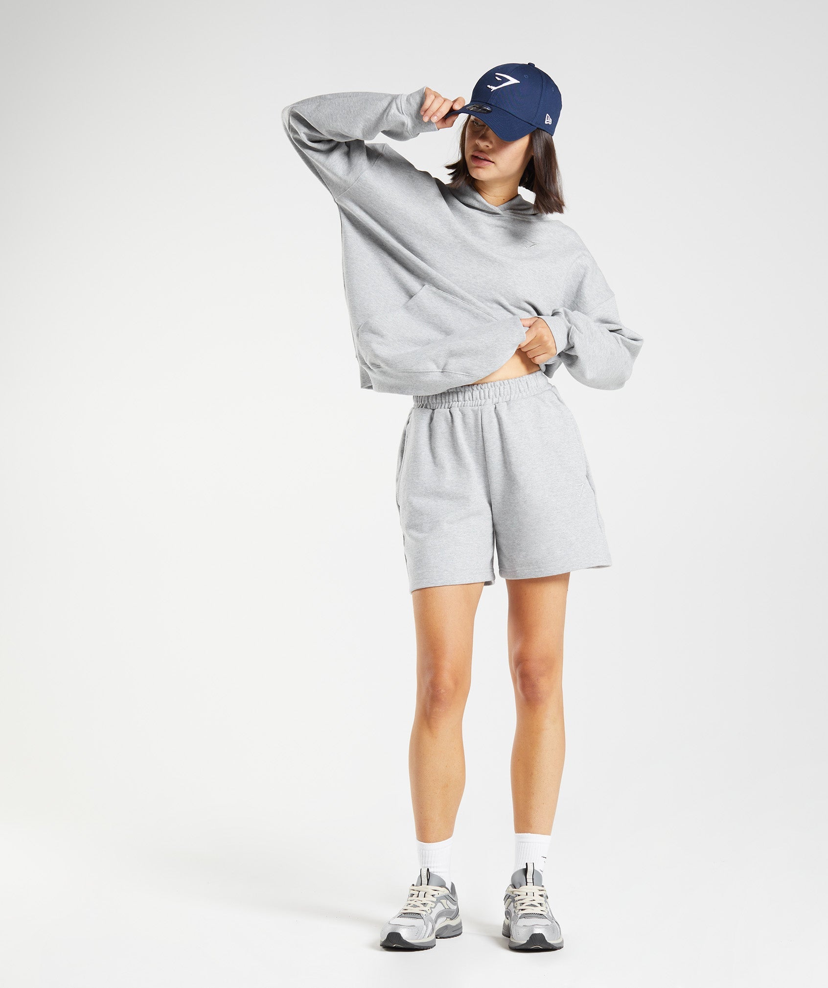 Sudadera Con Capucha Gymshark Rest Day Sweats Mujer Gris Claro | 1428567-TD