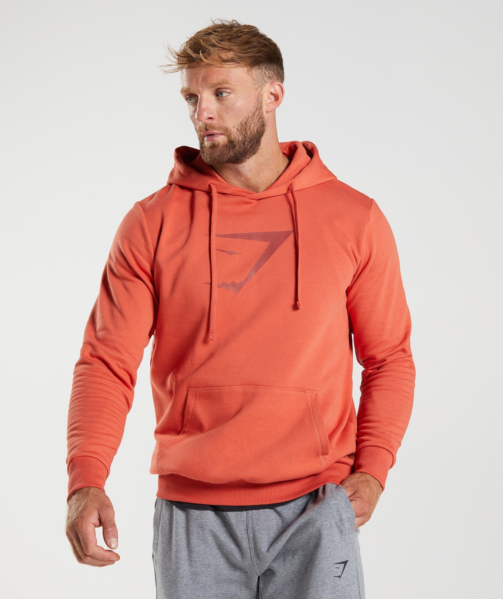 Sudadera Con Capucha Gymshark Sharkhead Infill Hombre Rojas | 1783602-MR