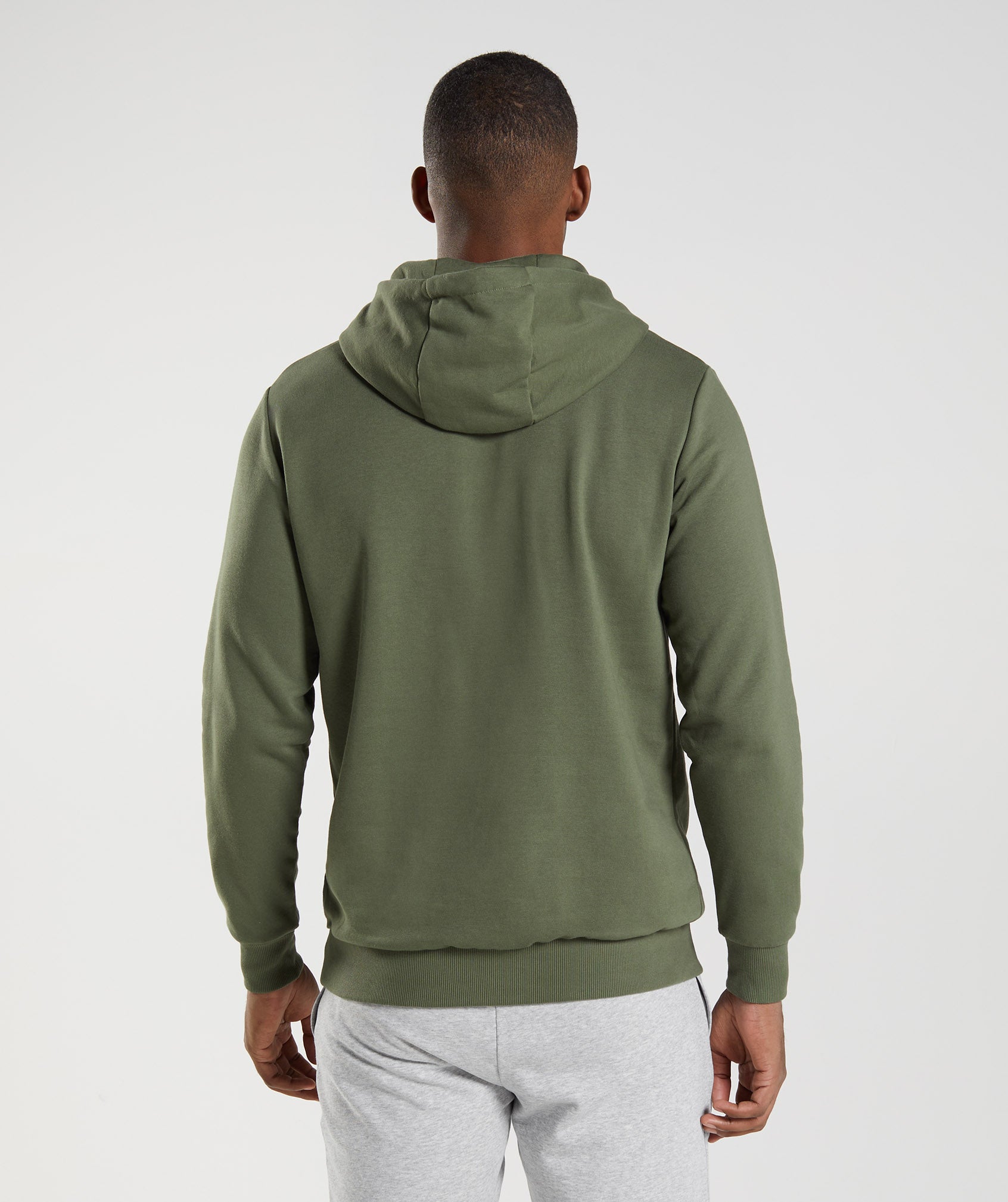 Sudadera Con Capucha Gymshark Sharkhead Infill Hombre Verde Oliva | 7865341-LB