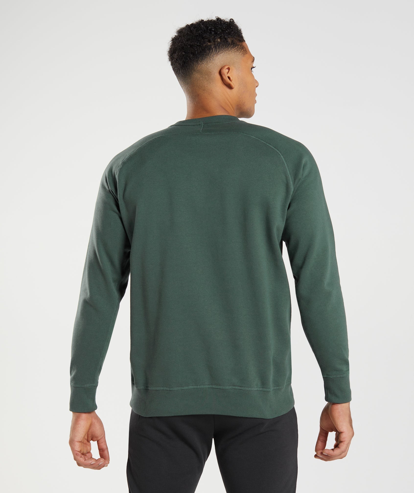 Sudaderas Gymshark Apollo Crew Hombre Obsidian Verde | 5318769-NI