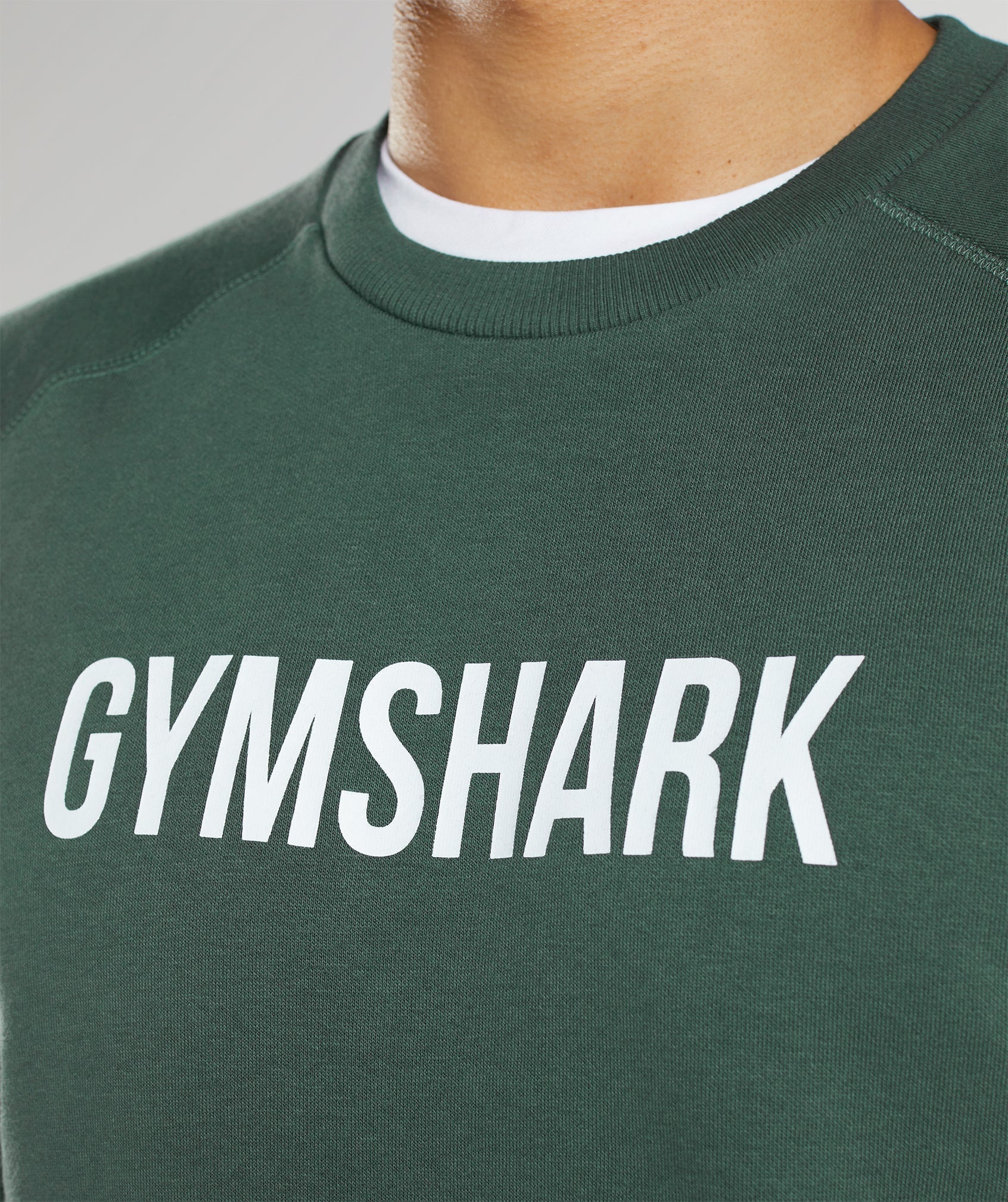 Sudaderas Gymshark Apollo Crew Hombre Obsidian Verde | 5318769-NI