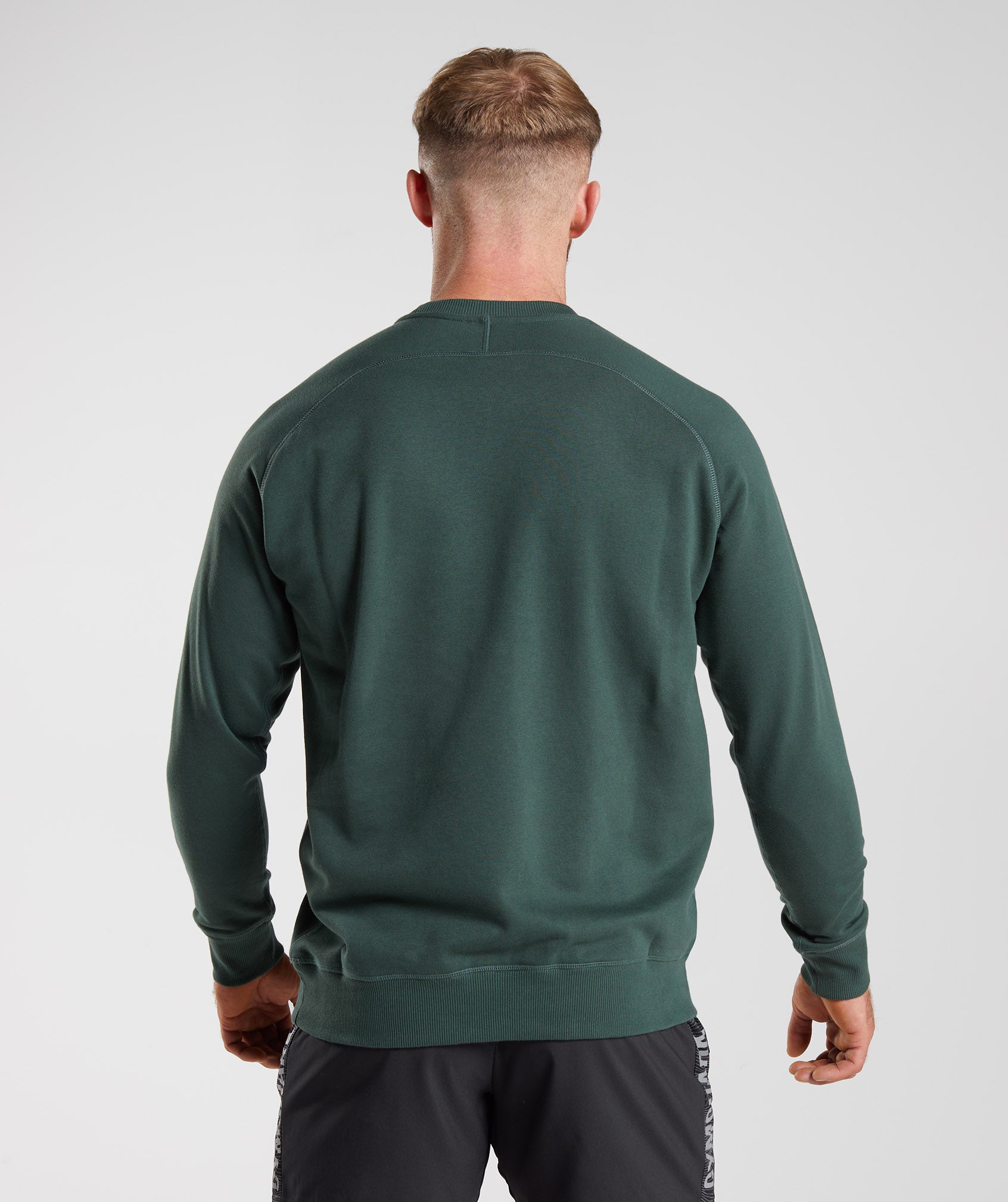 Sudaderas Gymshark Apollo Crew Hombre Obsidian Verde | 9168270-LE