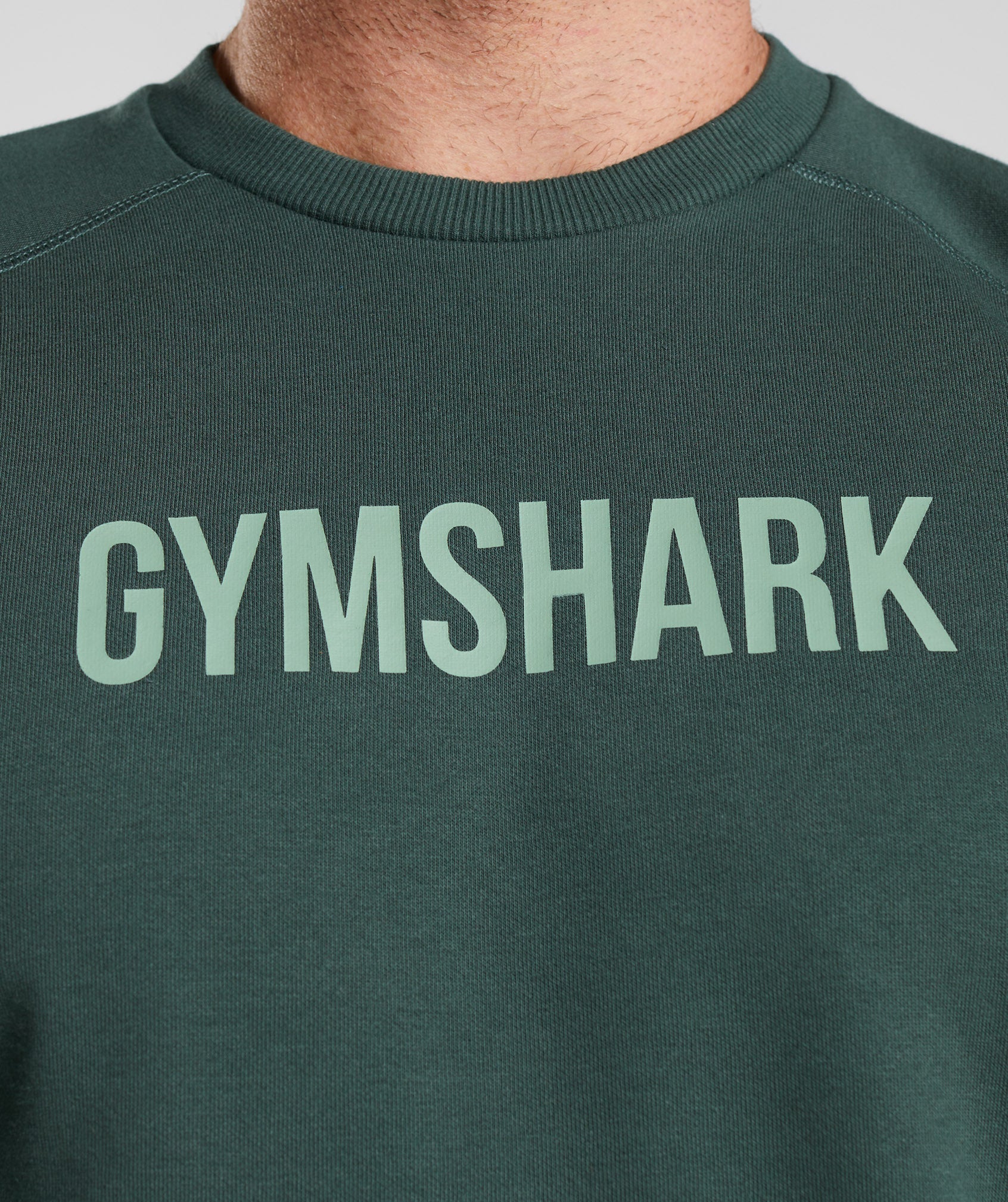 Sudaderas Gymshark Apollo Crew Hombre Obsidian Verde | 9168270-LE