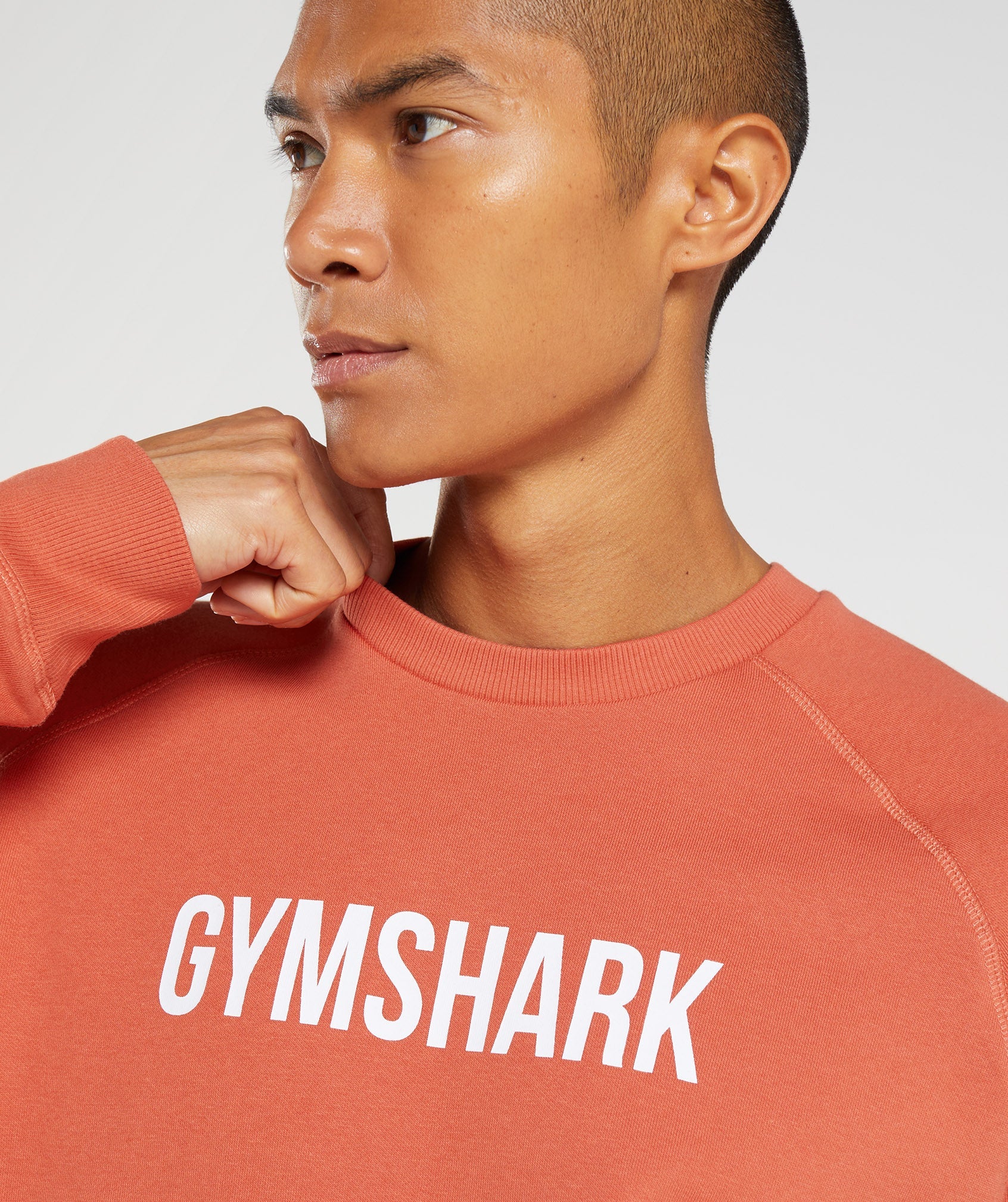 Sudaderas Gymshark Apollo Crew Hombre Rojas | 1485796-TJ