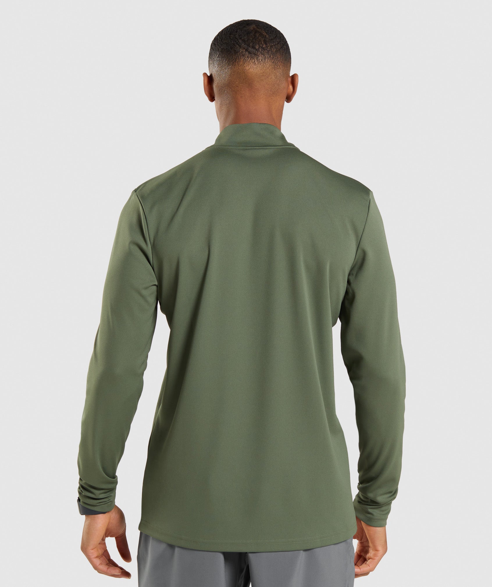 Sudaderas Gymshark Arrival 1/4 Zip Pullover Hombre Verde Oliva | 4561387-PF