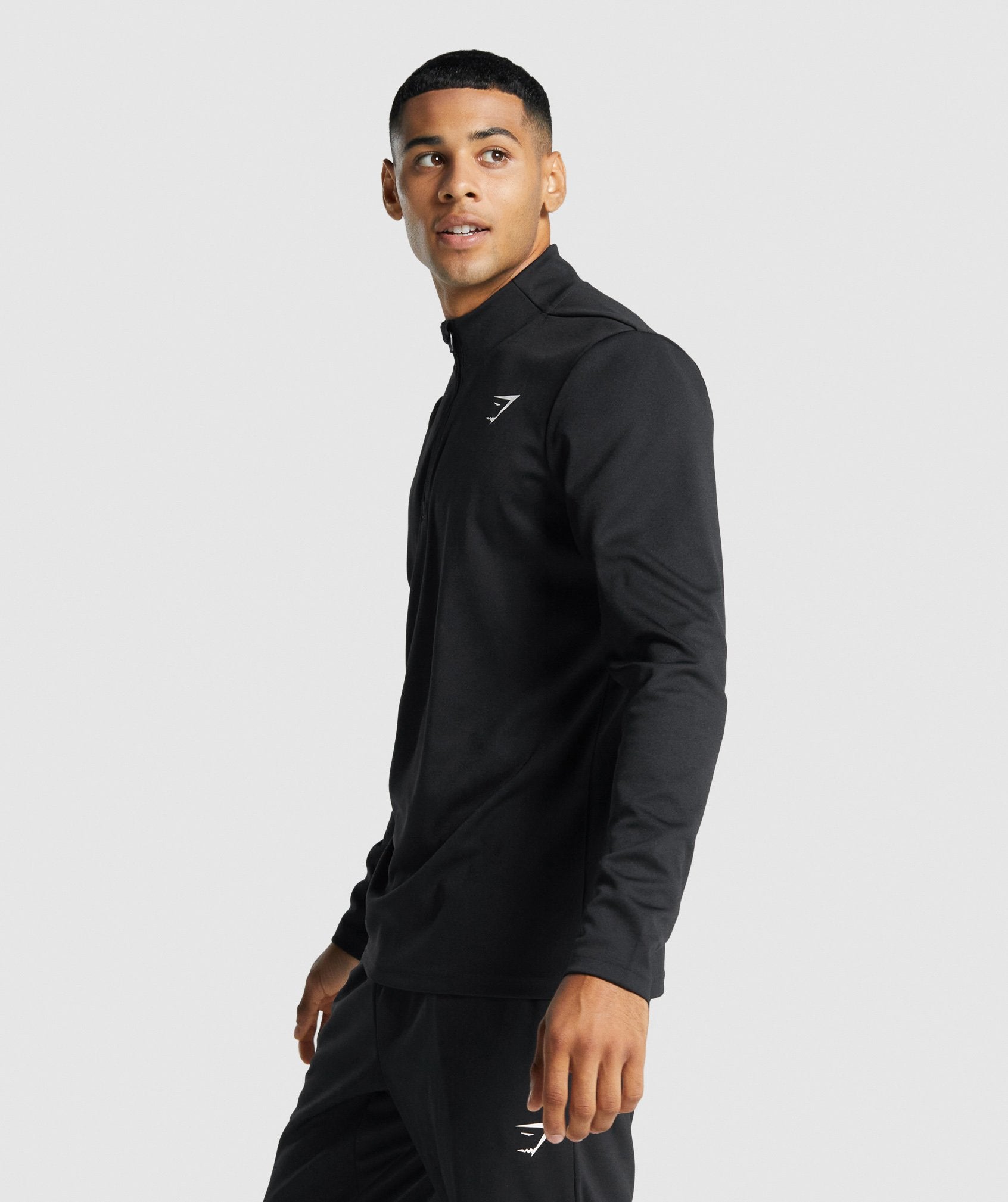 Sudaderas Gymshark Arrival 1/4 Zip Pullover Hombre Negras | 6013789-FM