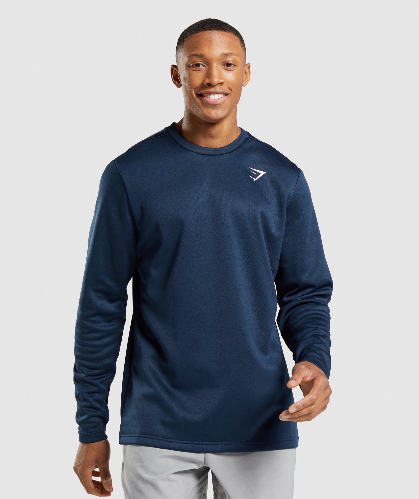 Sudaderas Gymshark Arrival Crew Hombre Azul Marino | 7349862-FS