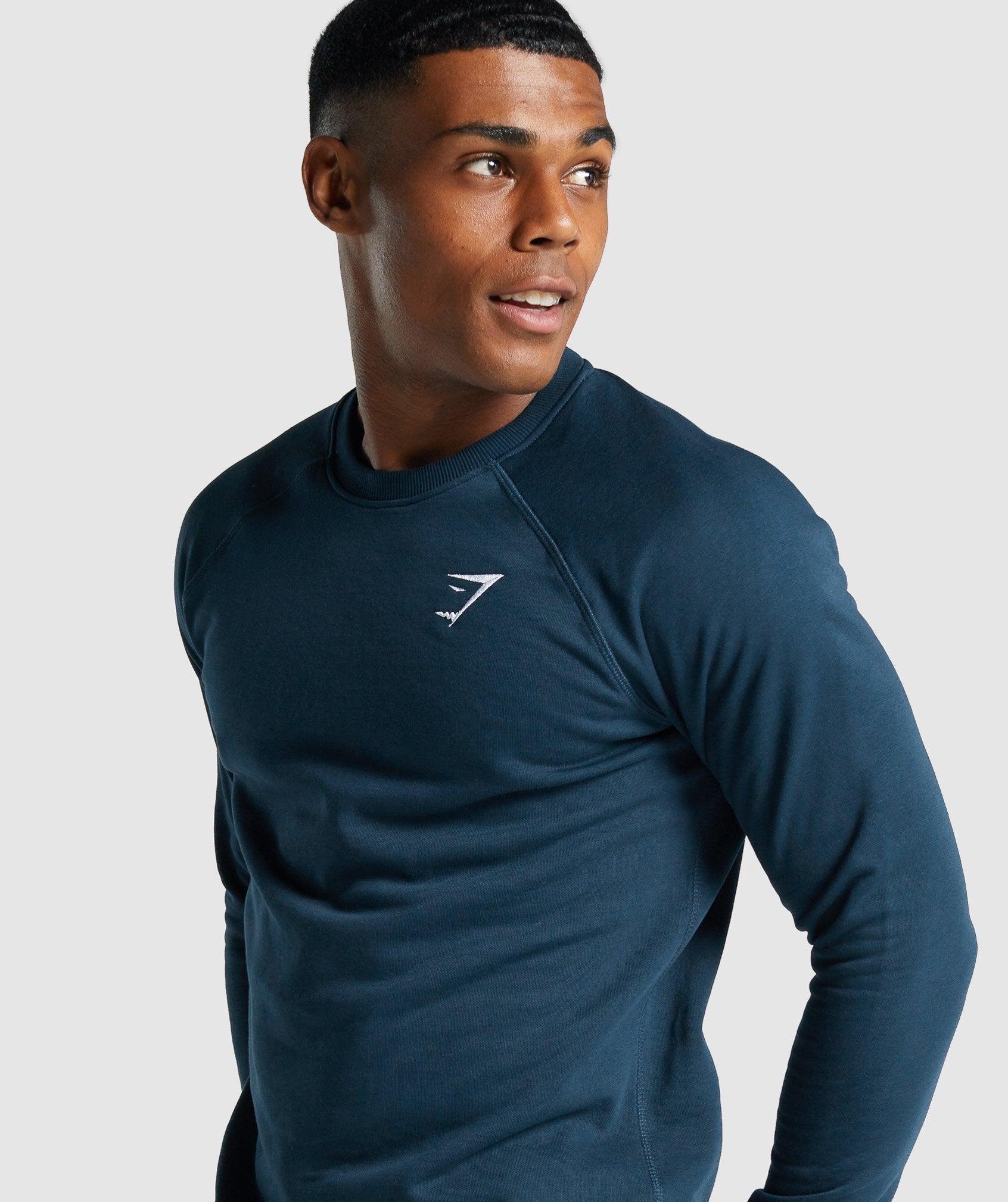 Sudaderas Gymshark Crest Hombre Azul Marino | 0894615-SW