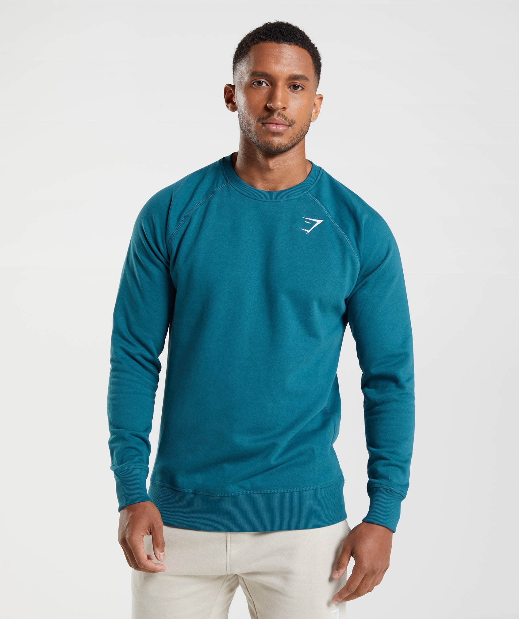 Sudaderas Gymshark Crest Hombre Azules | 6420817-NY