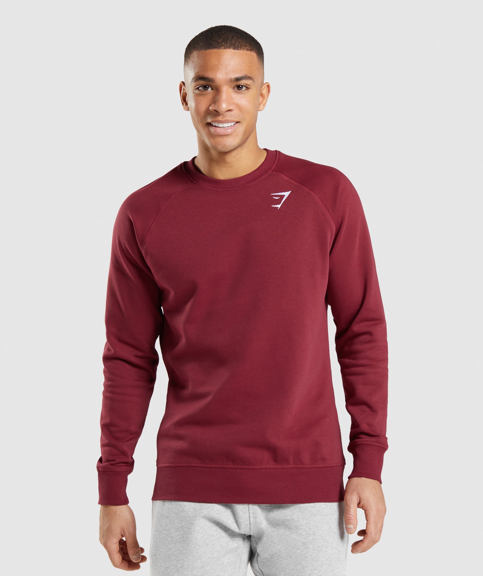 Sudaderas Gymshark Crest Hombre Burdeos | 9852306-YO