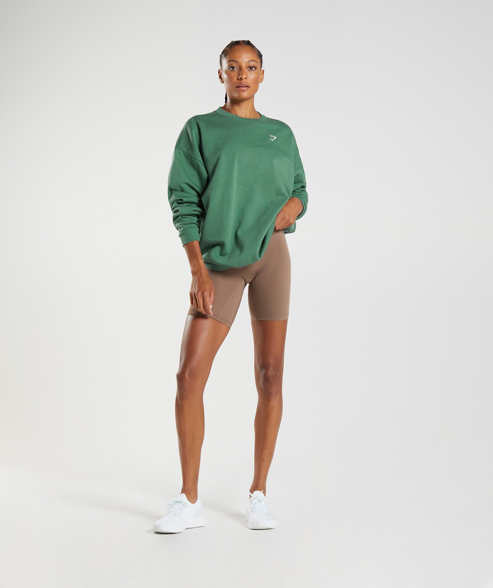 Sudaderas Gymshark Entrenamiento Oversized Mujer Verde | 5613740-AI