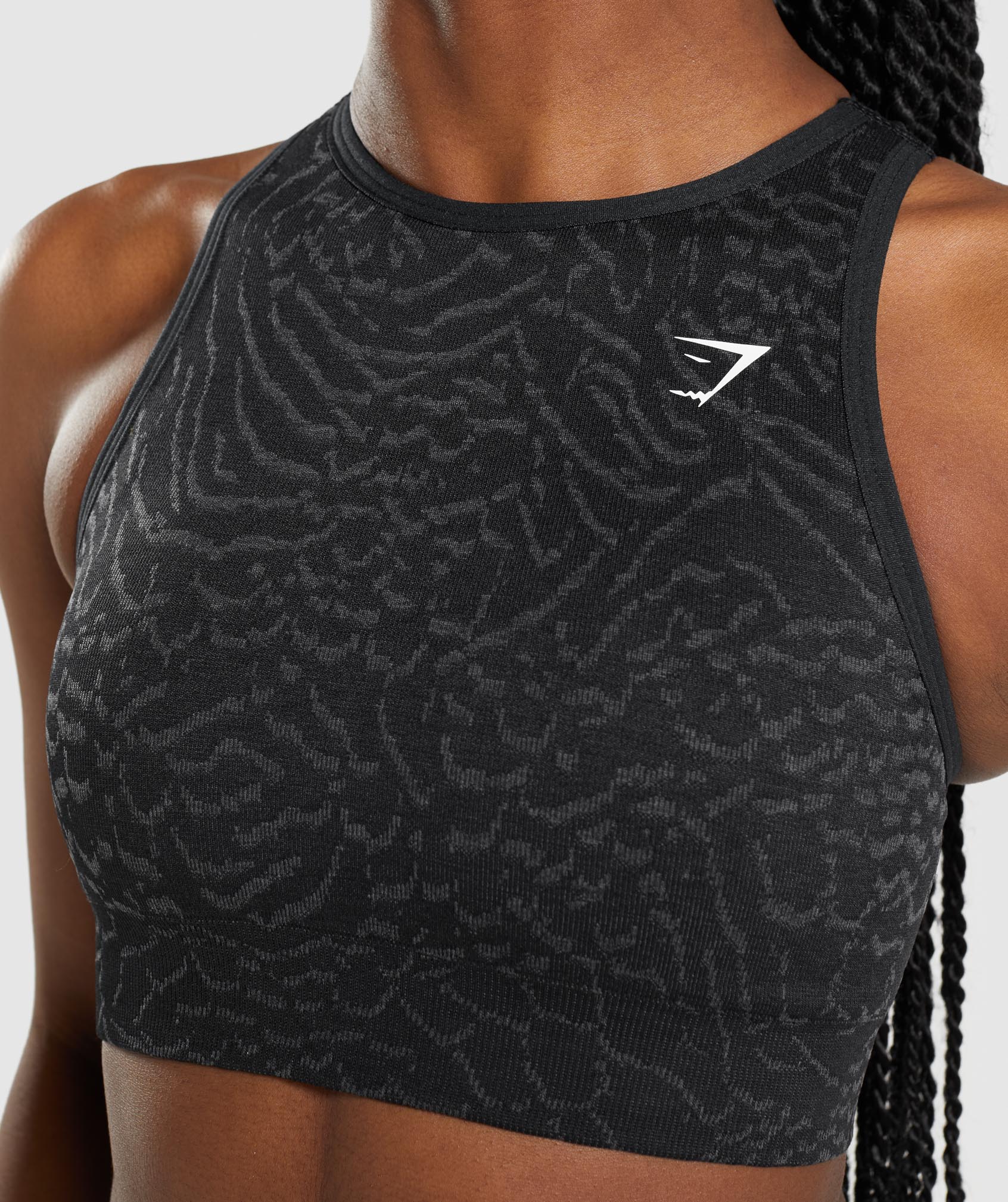 Sujetadores Deportivos Gymshark Adapt Animal Seamless Mujer Negras | 6421573-ZE