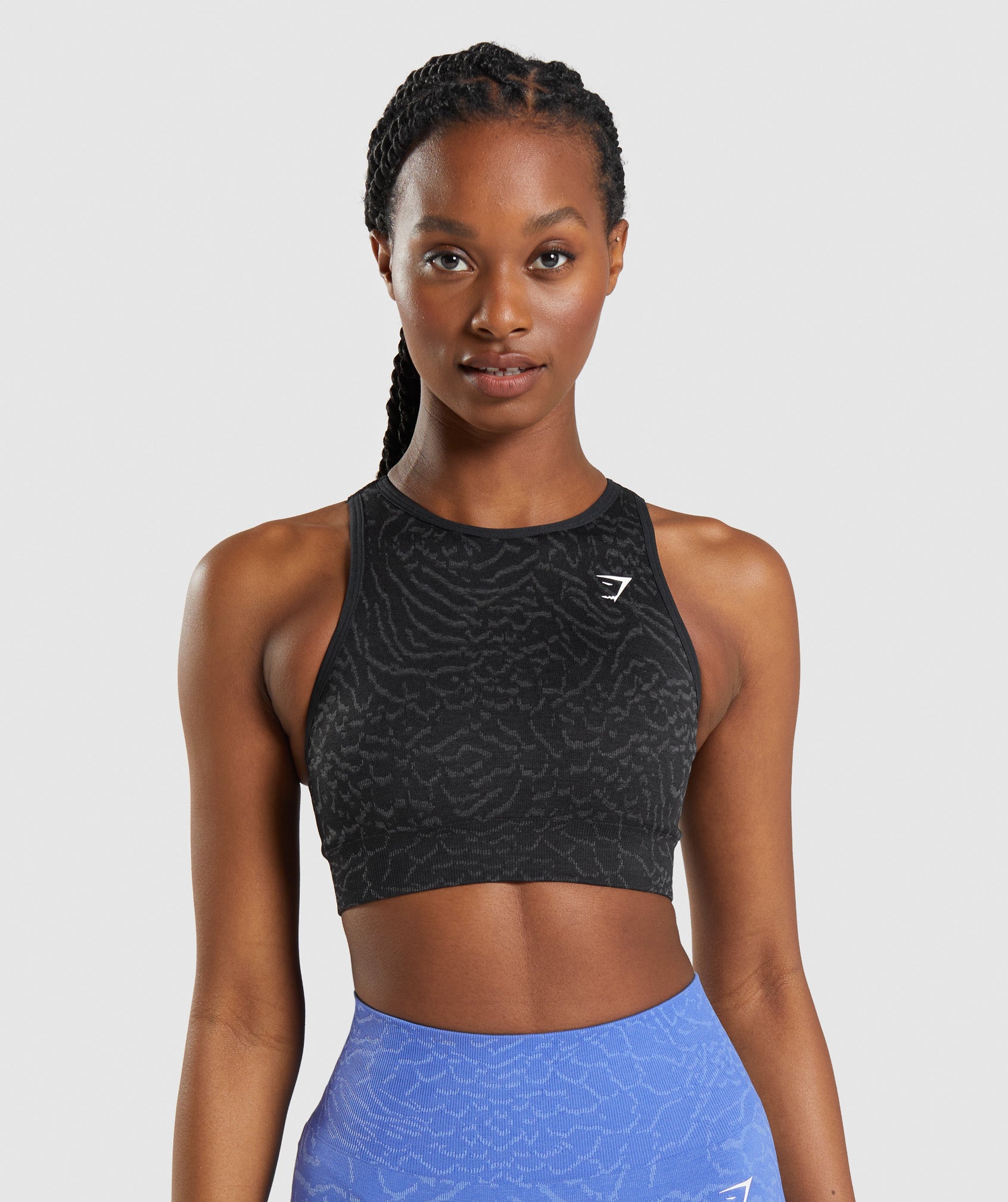 Sujetadores Deportivos Gymshark Adapt Animal Seamless Mujer Negras | 6421573-ZE