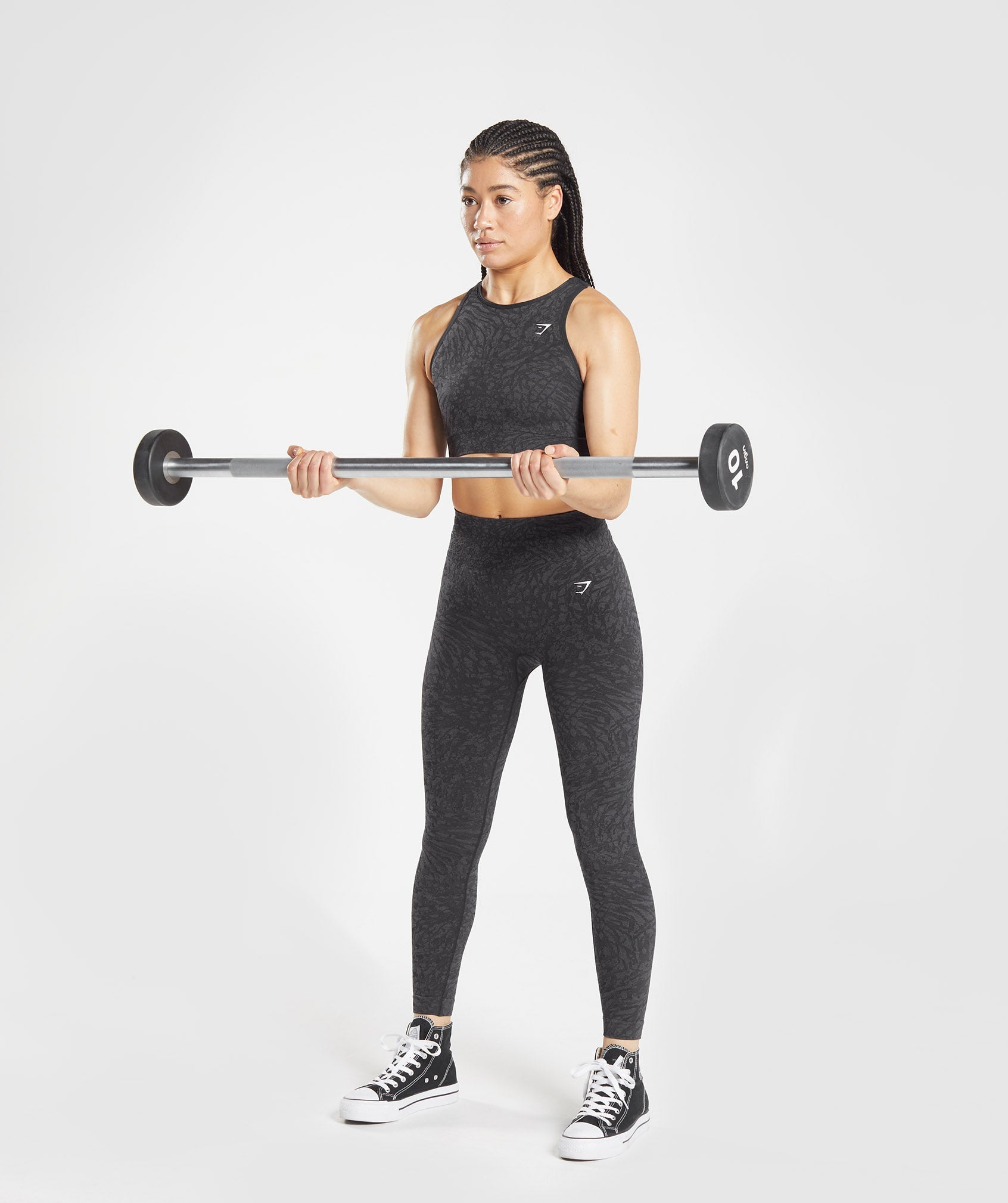 Sujetadores Deportivos Gymshark Adapt Animal Seamless Mujer Negras | 8760253-WV