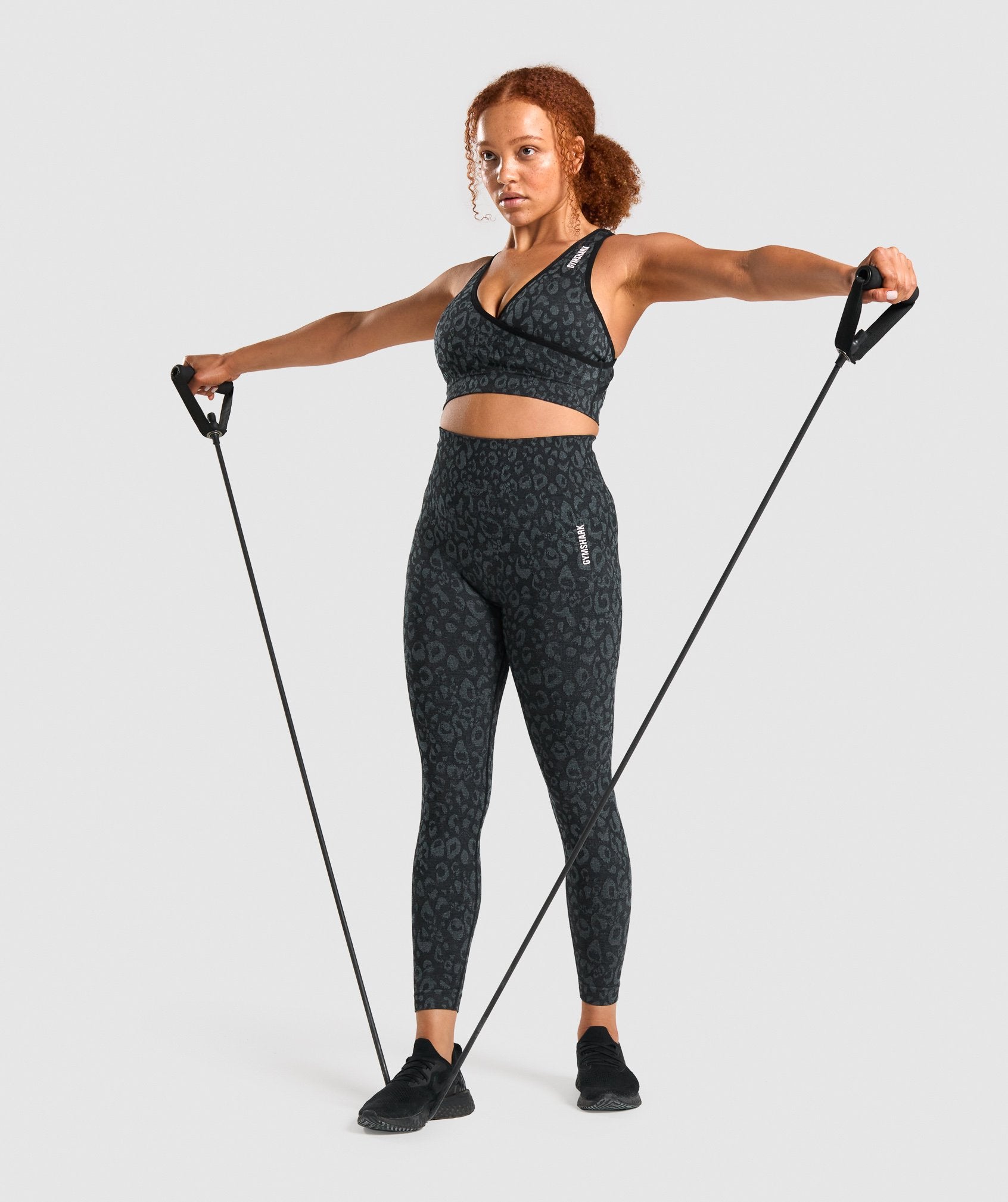 Sujetadores Deportivos Gymshark Adapt Animal Seamless Mujer Negras | 9204637-RT