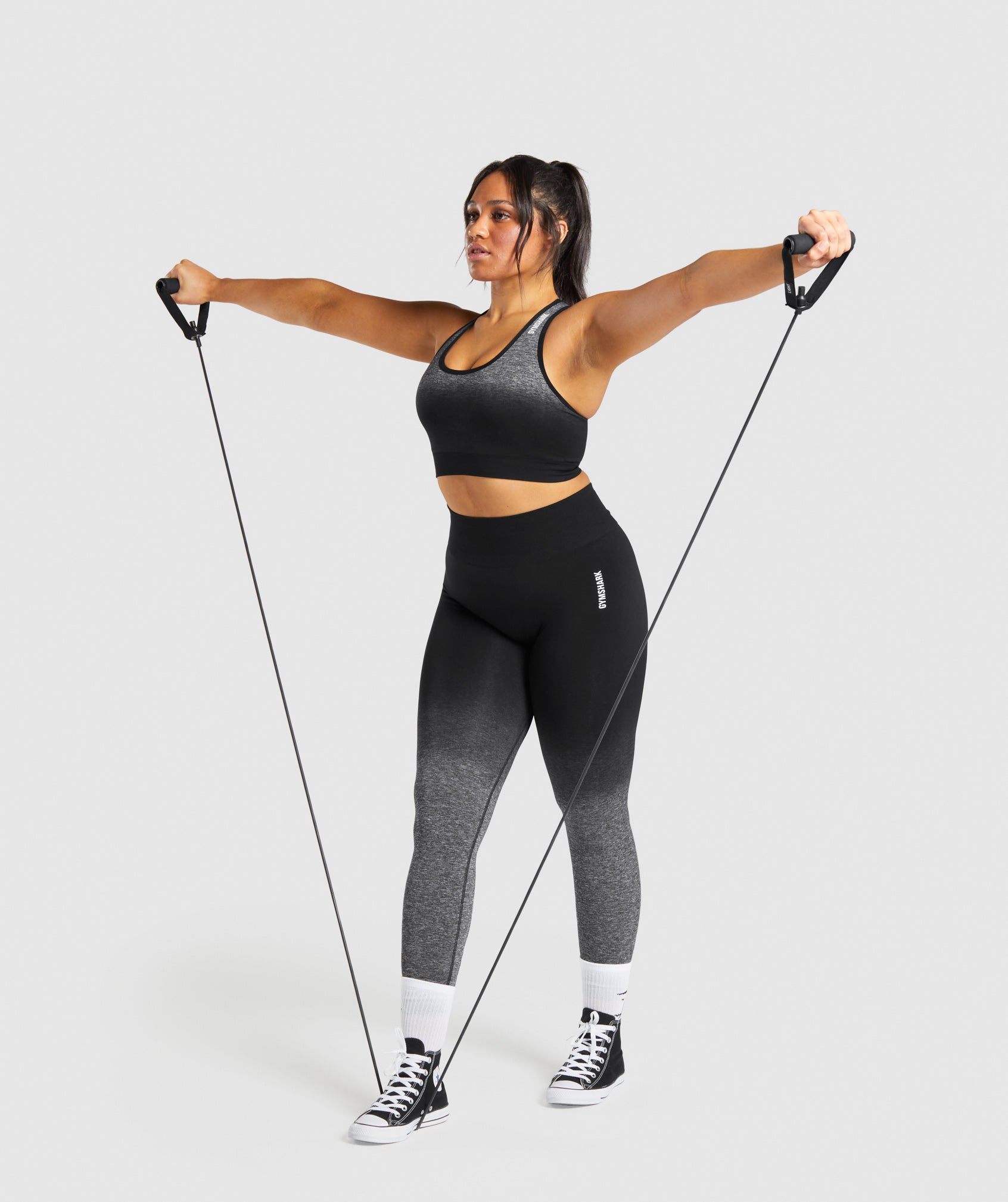 Sujetadores Deportivos Gymshark Adapt Ombre Seamless Mujer Negras | 2451068-WL