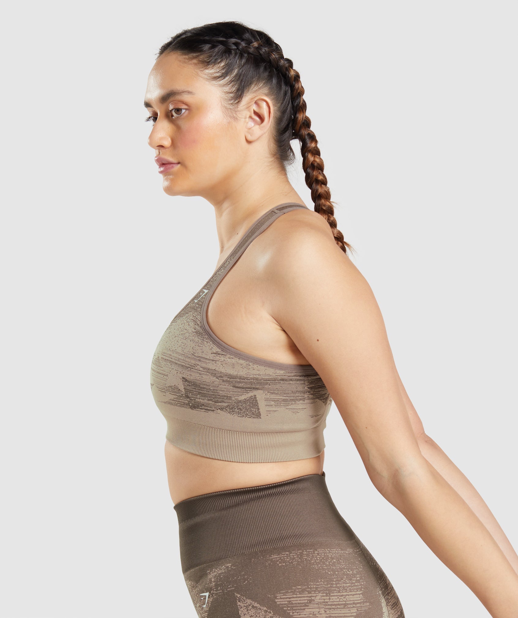 Sujetadores Deportivos Gymshark Adapt Ombre Seamless Mujer Marrones | 4061285-ZA