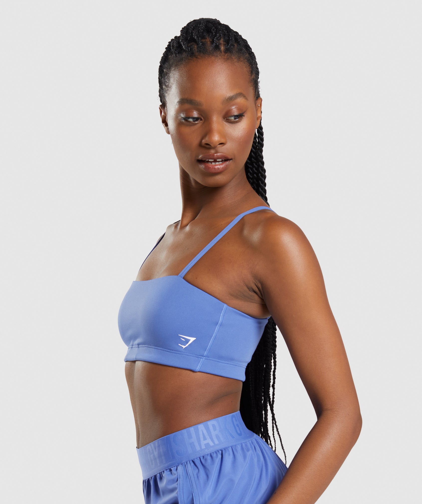 Sujetadores Deportivos Gymshark Bandeau Mujer Azules | 2053674-TH