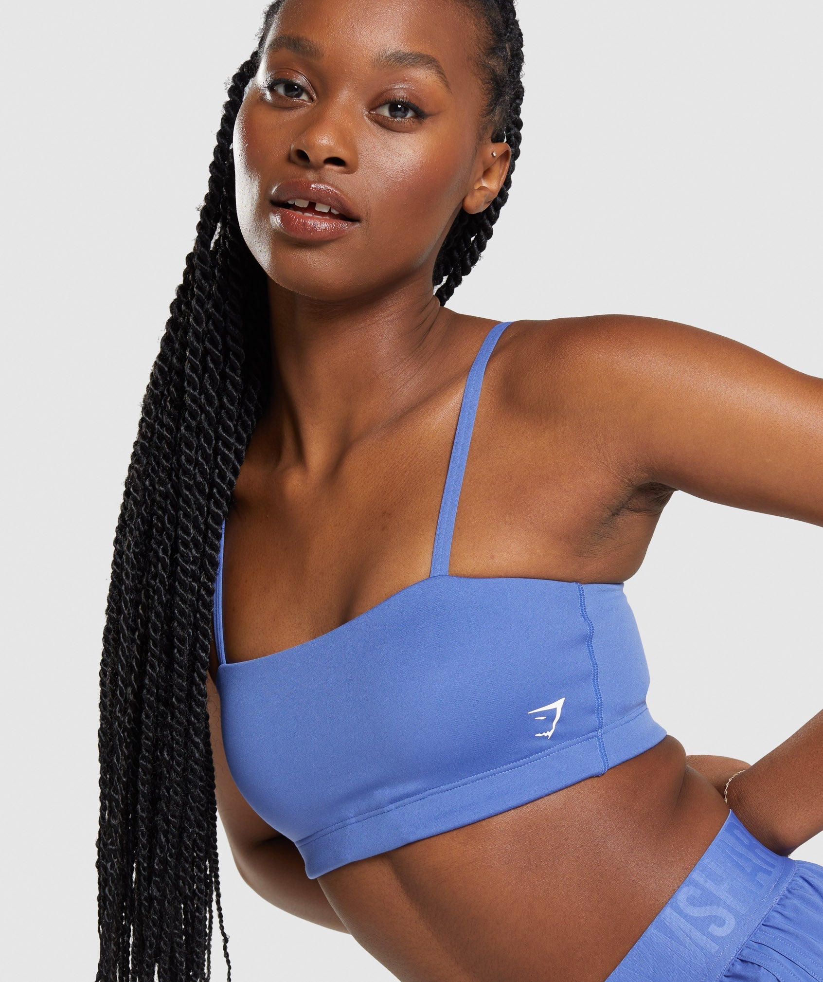 Sujetadores Deportivos Gymshark Bandeau Mujer Azules | 2053674-TH