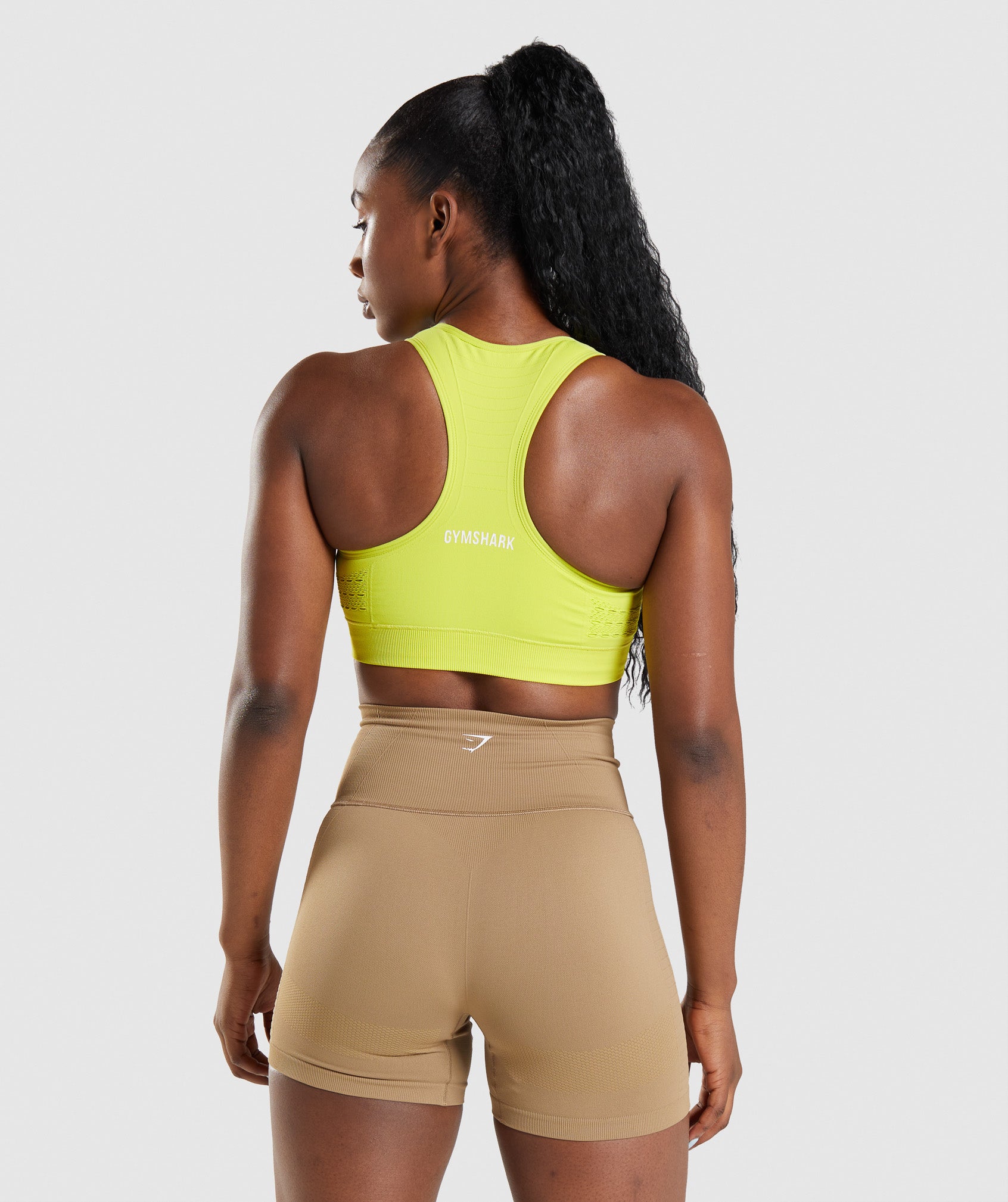 Sujetadores Deportivos Gymshark Energy Seamless Mujer Amarillo | 1708243-VY