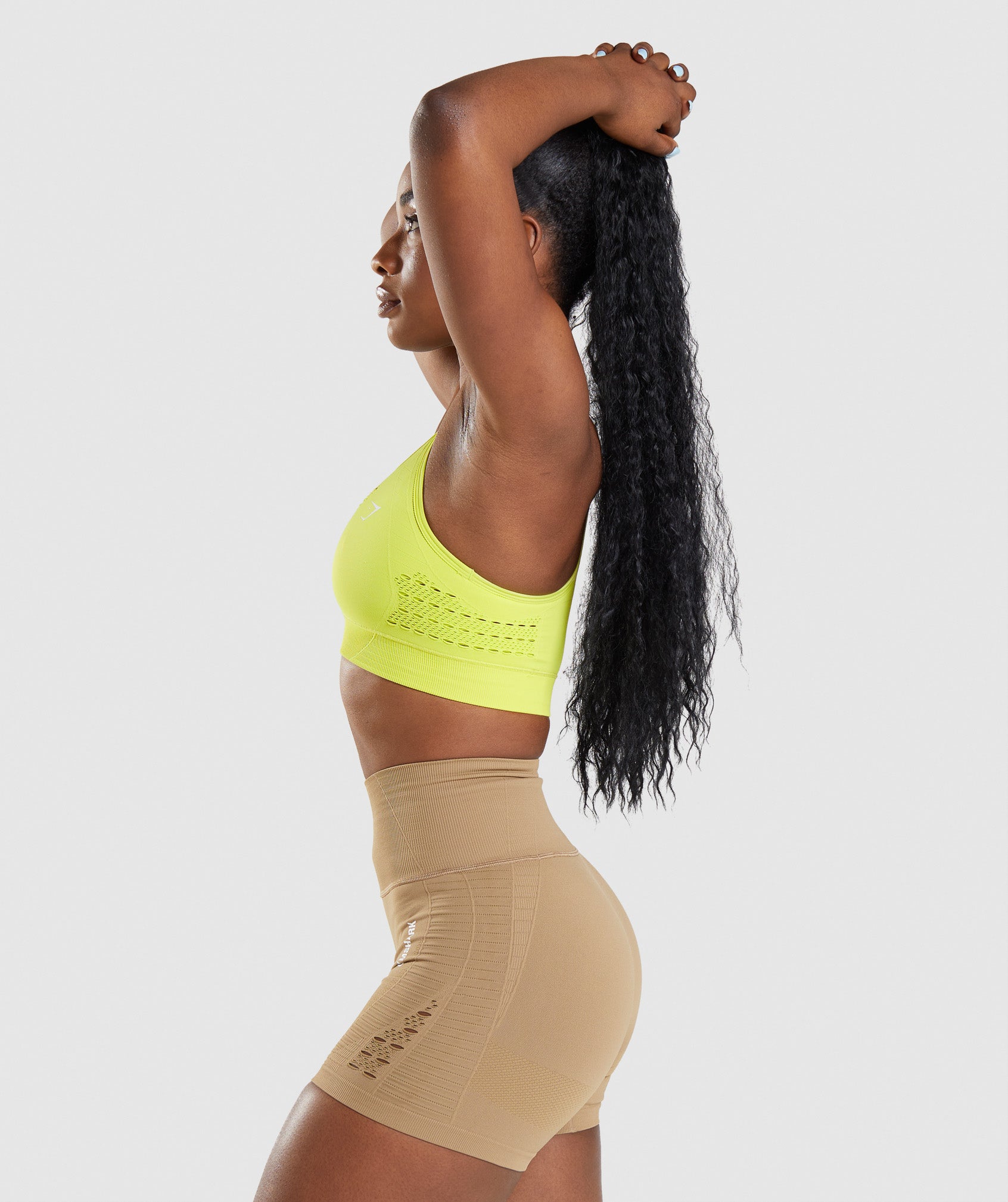 Sujetadores Deportivos Gymshark Energy Seamless Mujer Amarillo | 1708243-VY