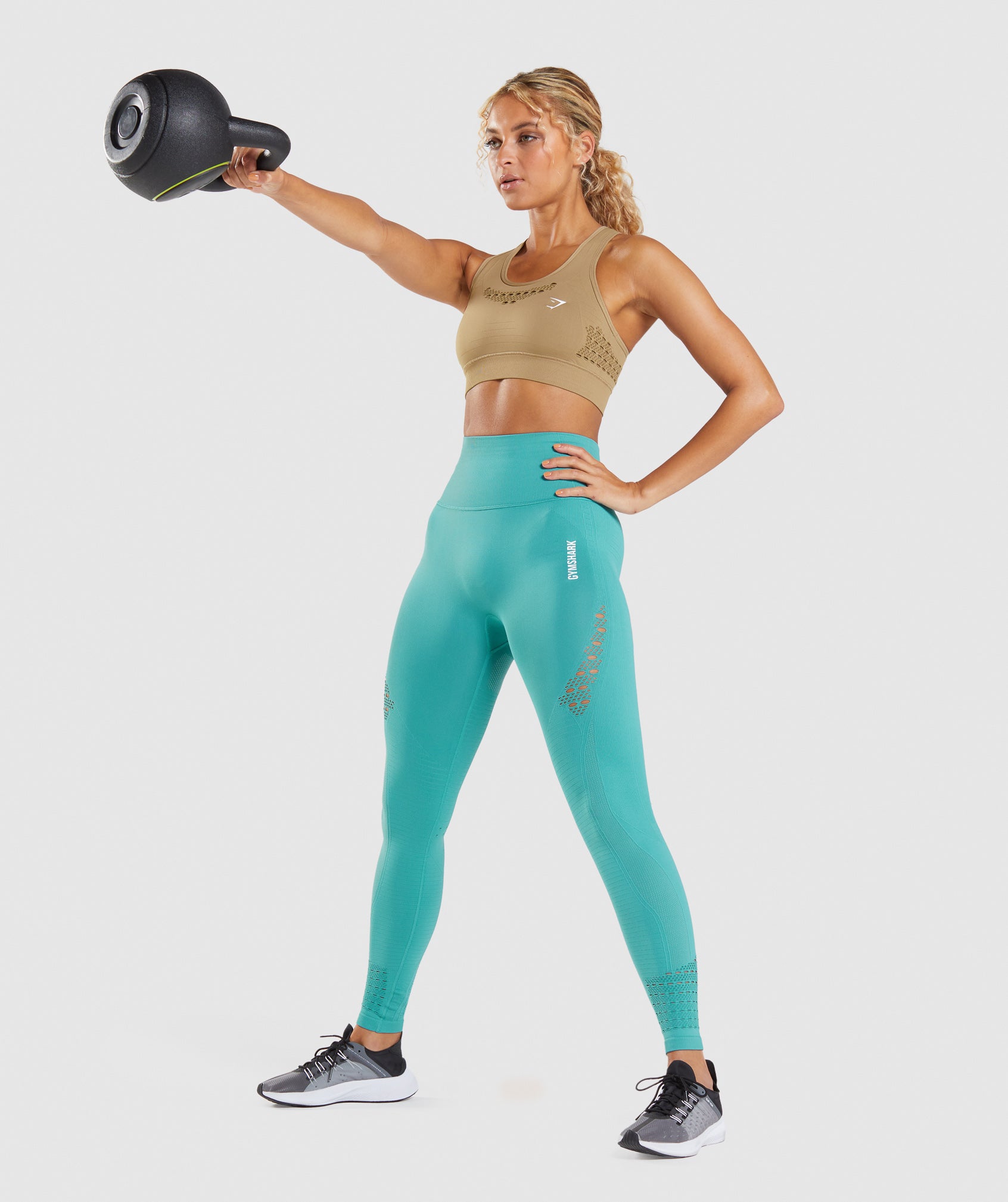 Sujetadores Deportivos Gymshark Energy Seamless Mujer Marrones | 6729130-GI