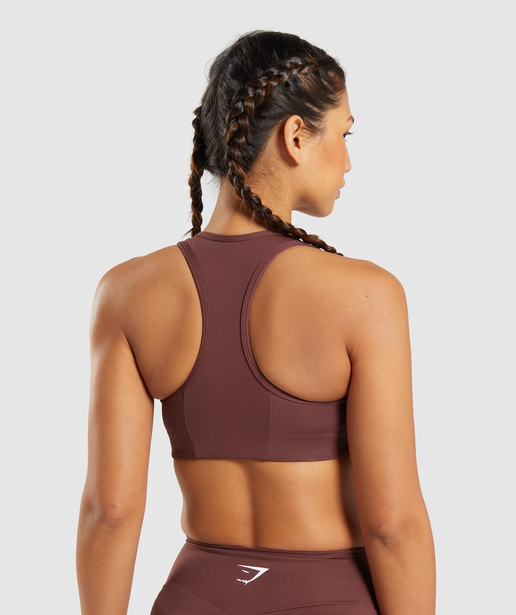 Sujetadores Deportivos Gymshark Essential Racer Back Mujer Marrones | 0859273-YZ