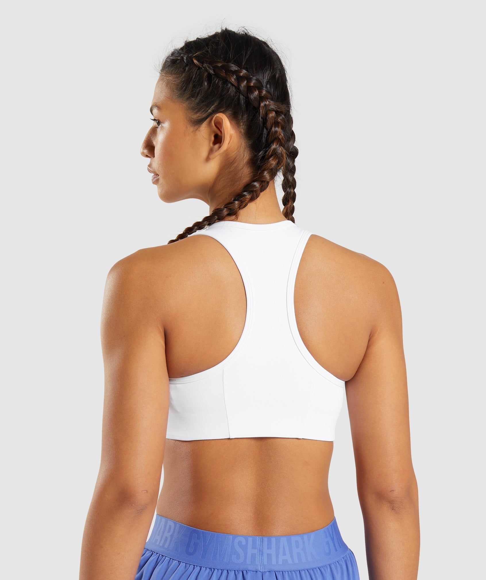 Sujetadores Deportivos Gymshark Essential Racer Back Mujer Blancas | 1457062-KP