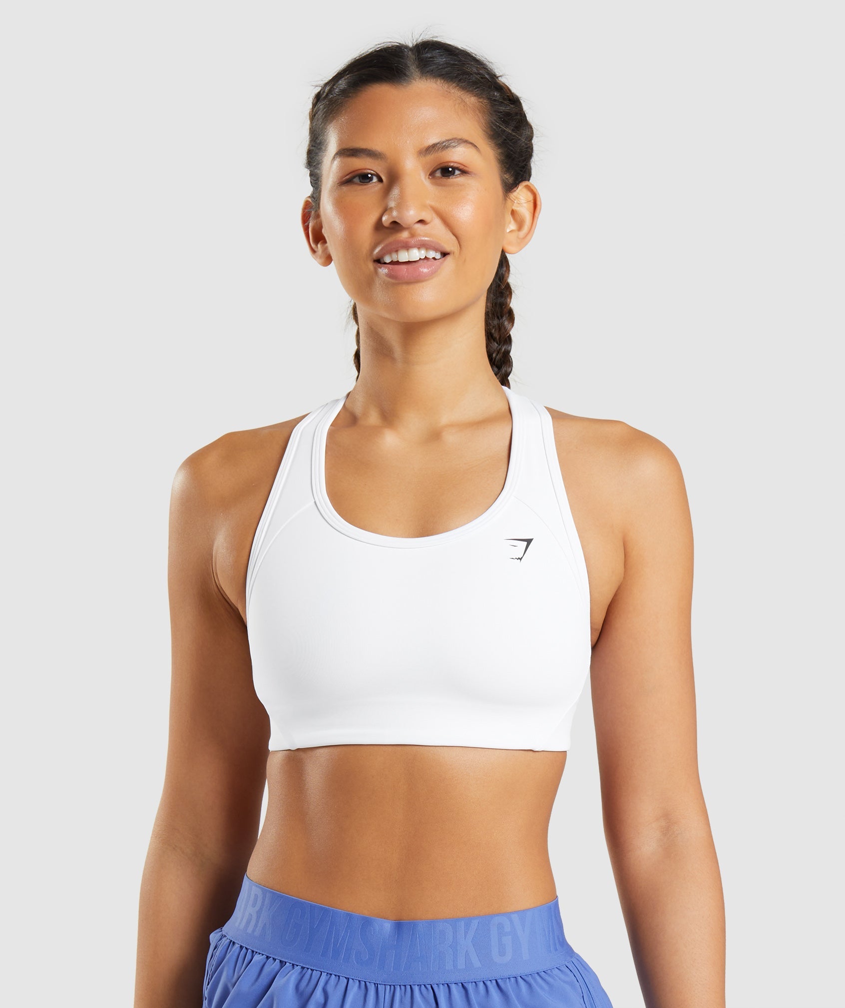 Sujetadores Deportivos Gymshark Essential Racer Back Mujer Blancas | 1457062-KP