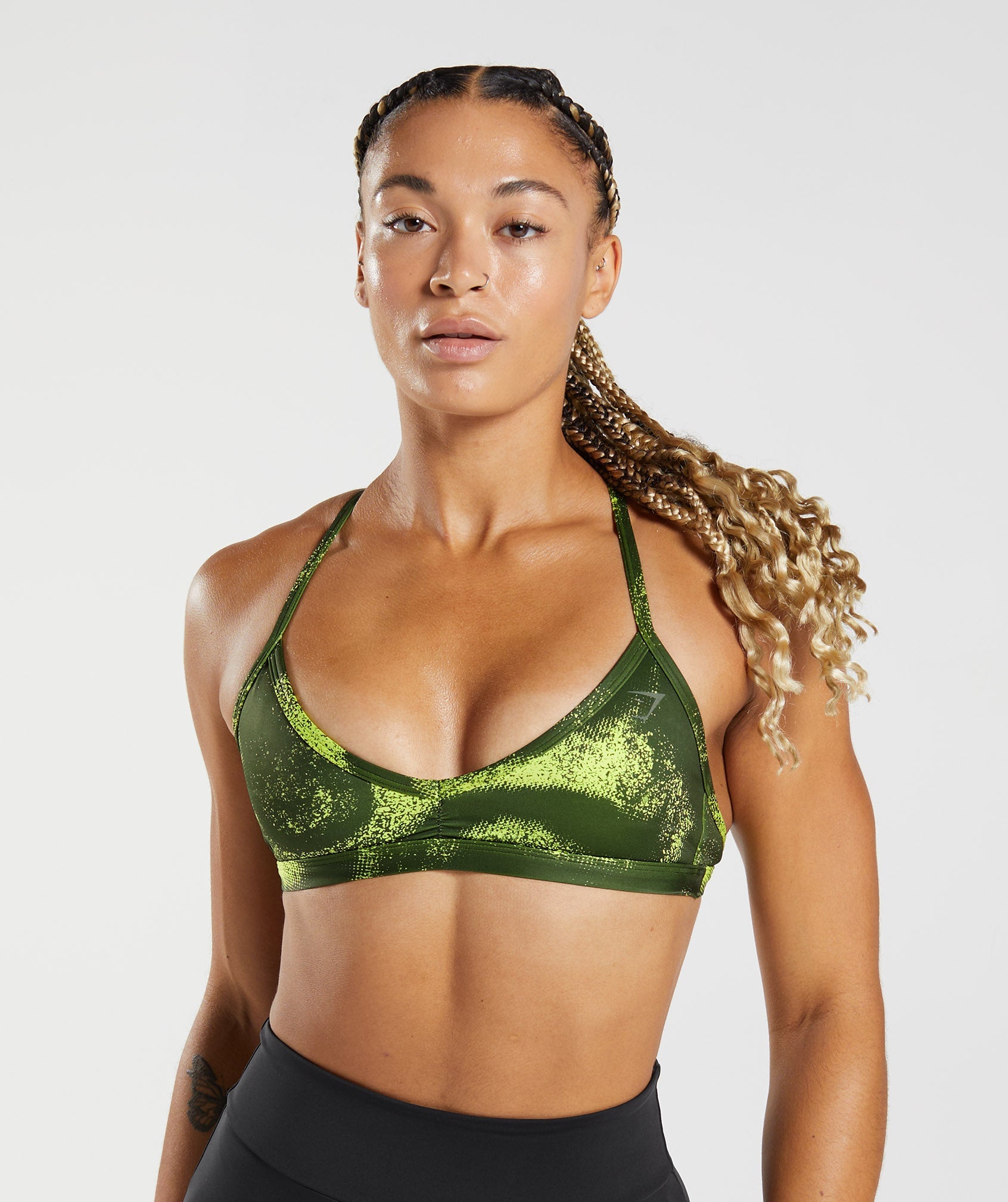 Sujetadores Deportivos Gymshark GS Power Minimal Mujer Verde Oliva | 8735492-AY